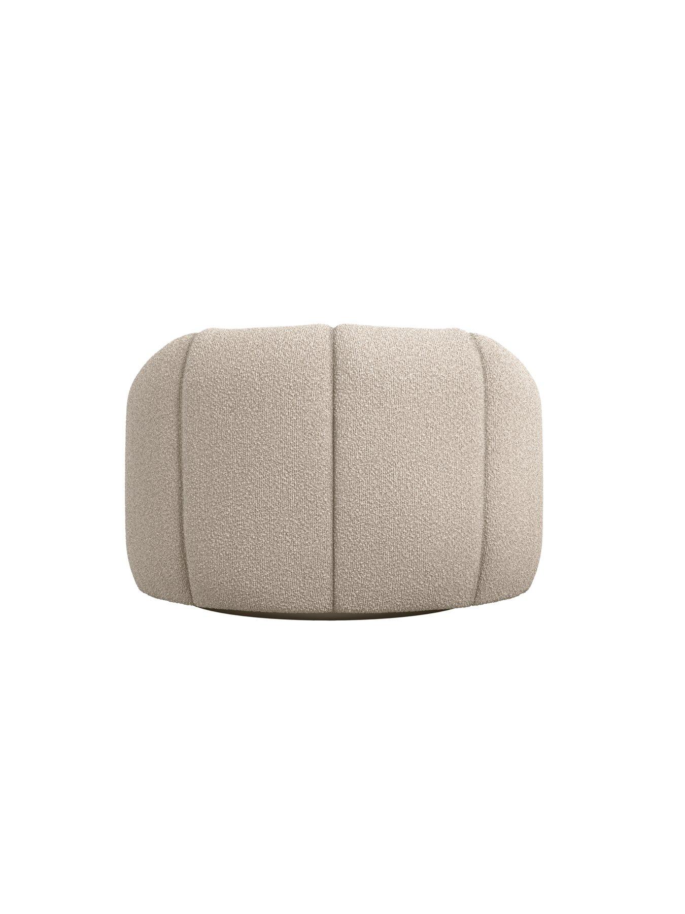 Image 5 of 6 of LPD Home Nao Fabric Swivel&nbsp;Armchair - Buff