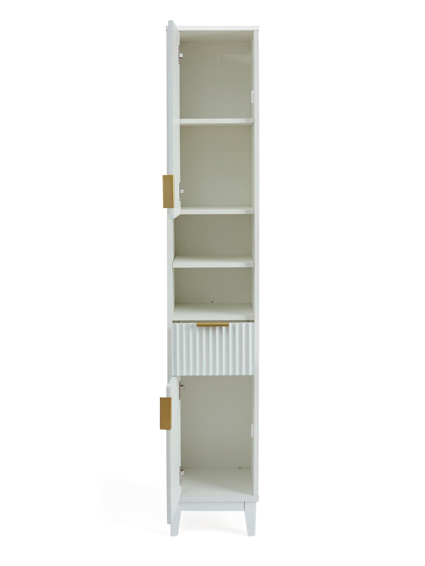Image 4 of 7 of The Very Collection Cora Fluted Tall Cabinet - FSC&reg; Certified