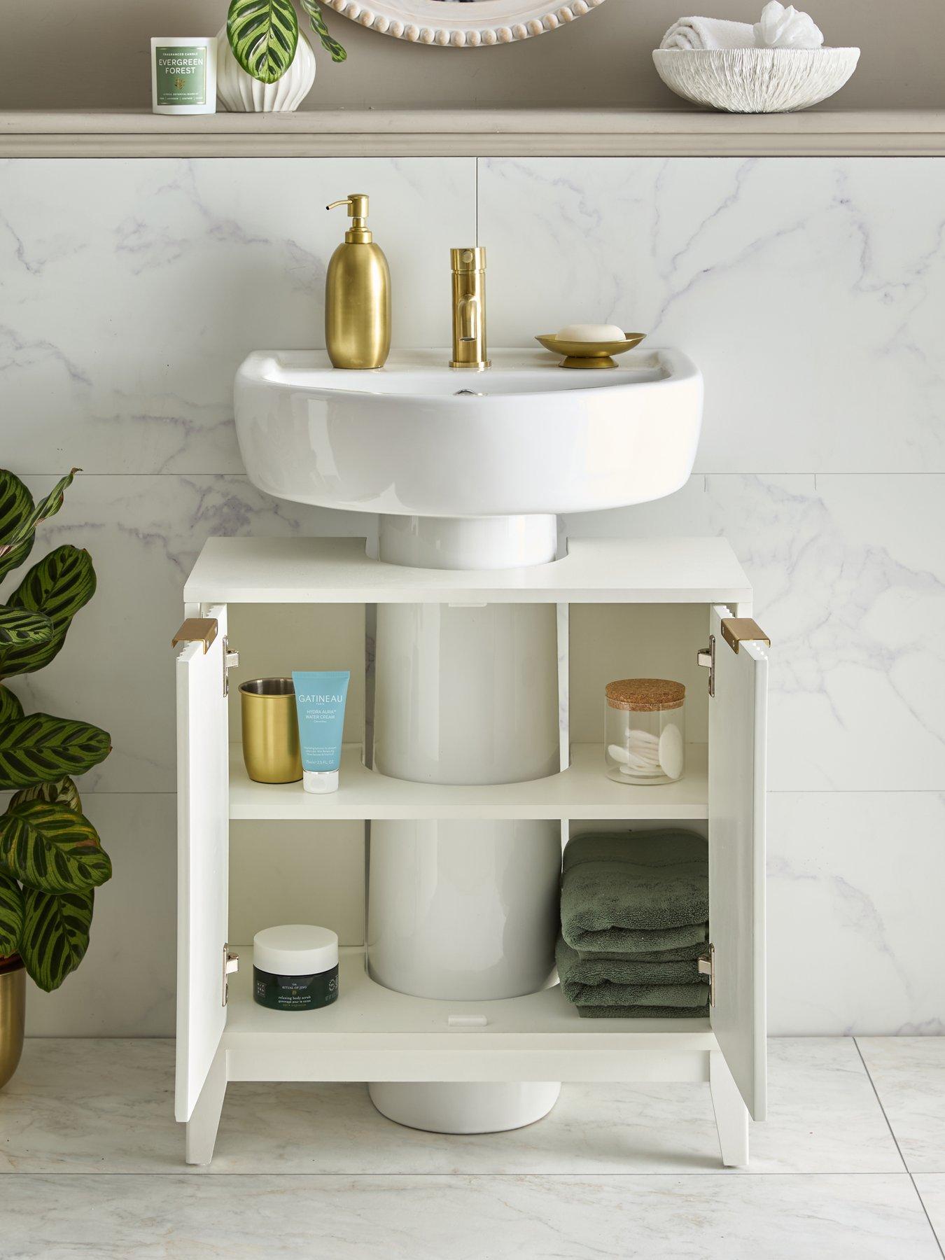 Image 7 of 7 of The Very Collection Cora Fluted Under Sink Cabinet - FSC&reg; Certified