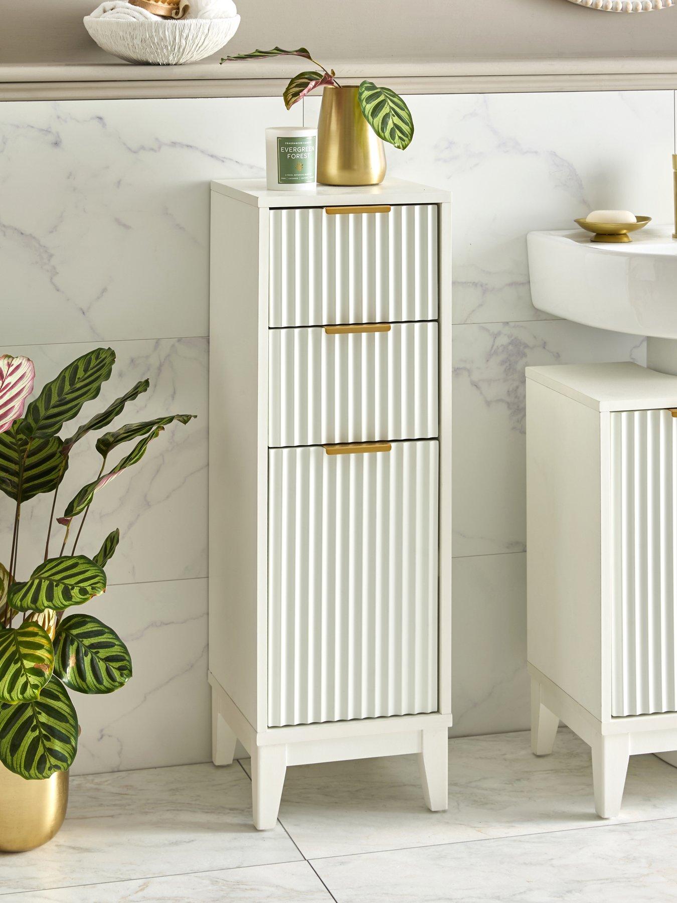 undefined Cora Fluted Low Freestanding Cabinet