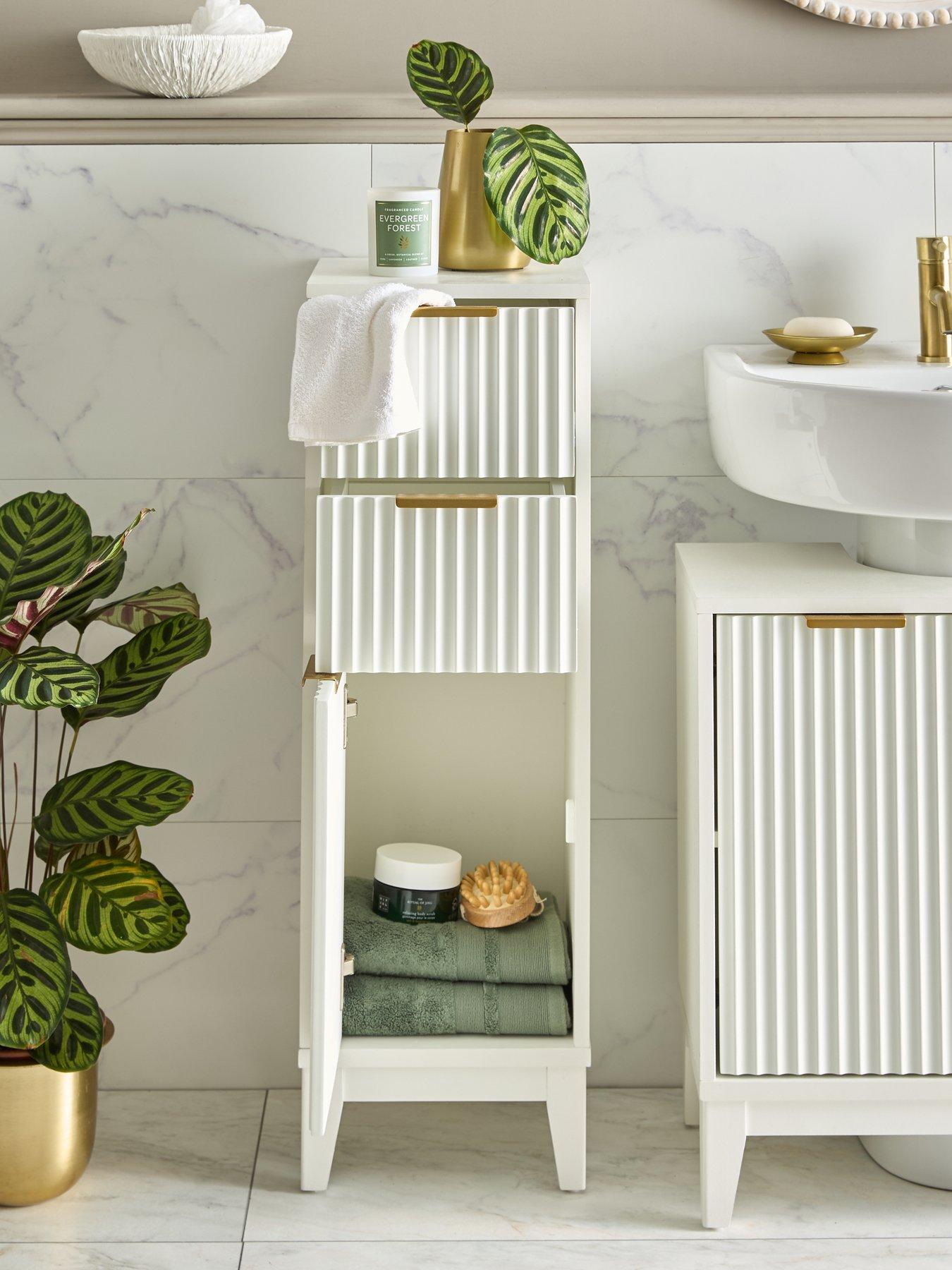 Image 7 of 7 of The Very Collection Cora Fluted Low Freestanding Cabinet - FSC&reg; Certified