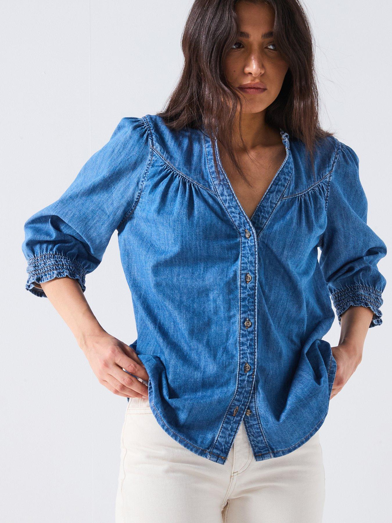 undefined Onl Raya 3/4 Shirt Denim