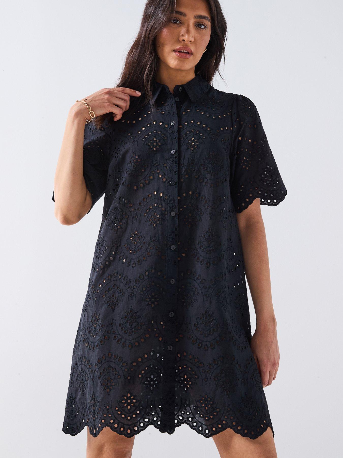 undefined Valais Broderie Shirt Dress