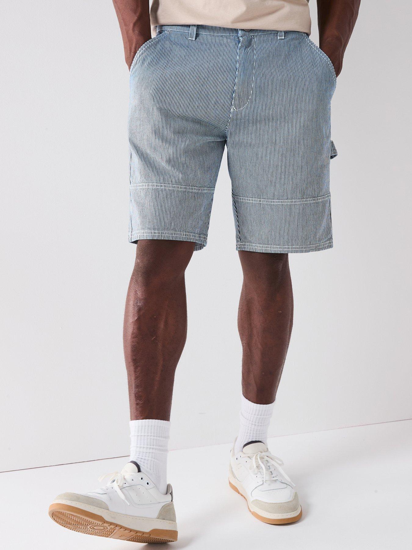 undefined Tindale Stripe Shorts - Blue
