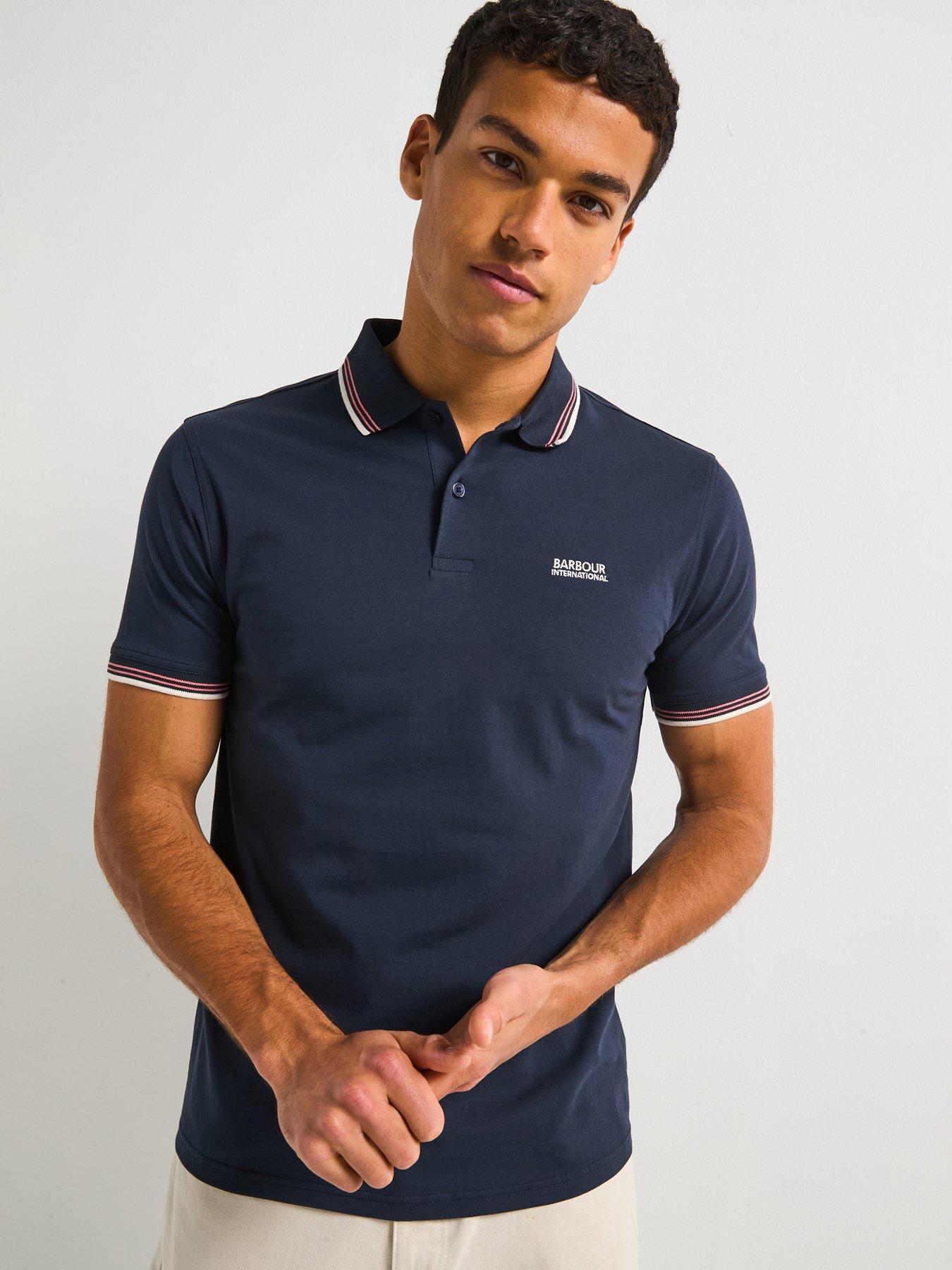 undefined Ethan Lightweight Polo Shirt - Blue