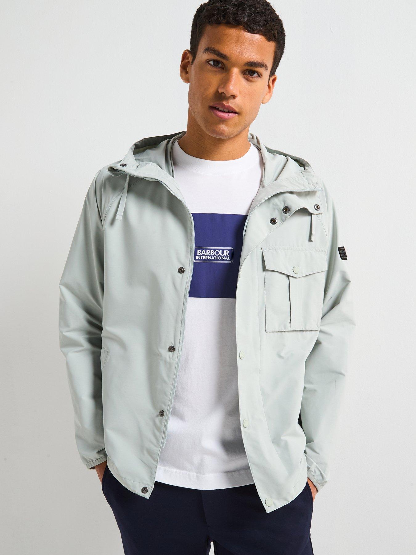 undefined Ashkirk Showerproof Jacket With Hood - Light Grey