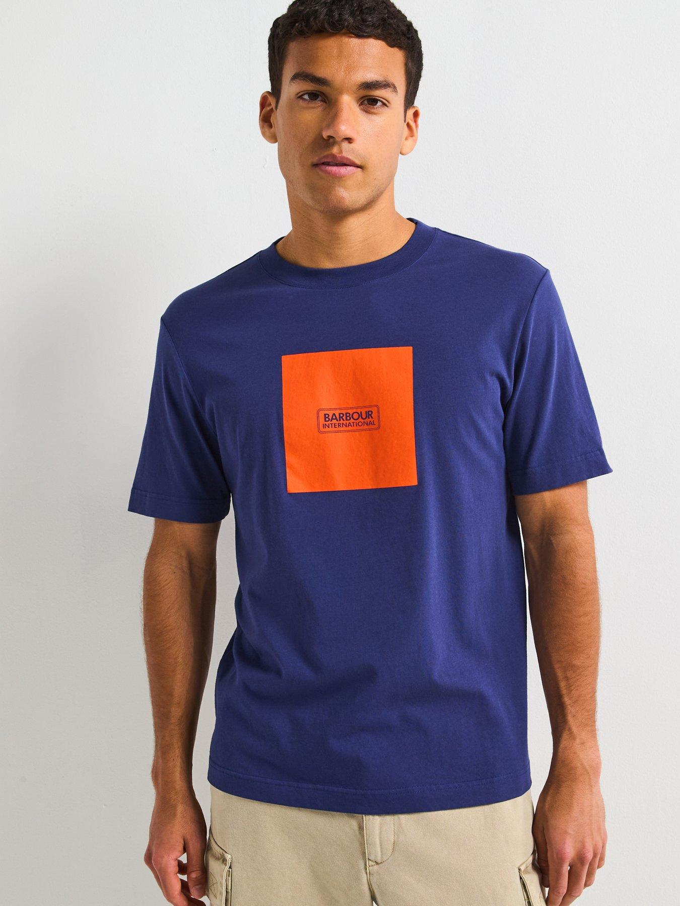 undefined Mass Graphic Relaxed Cotton T-Shirt - Navy