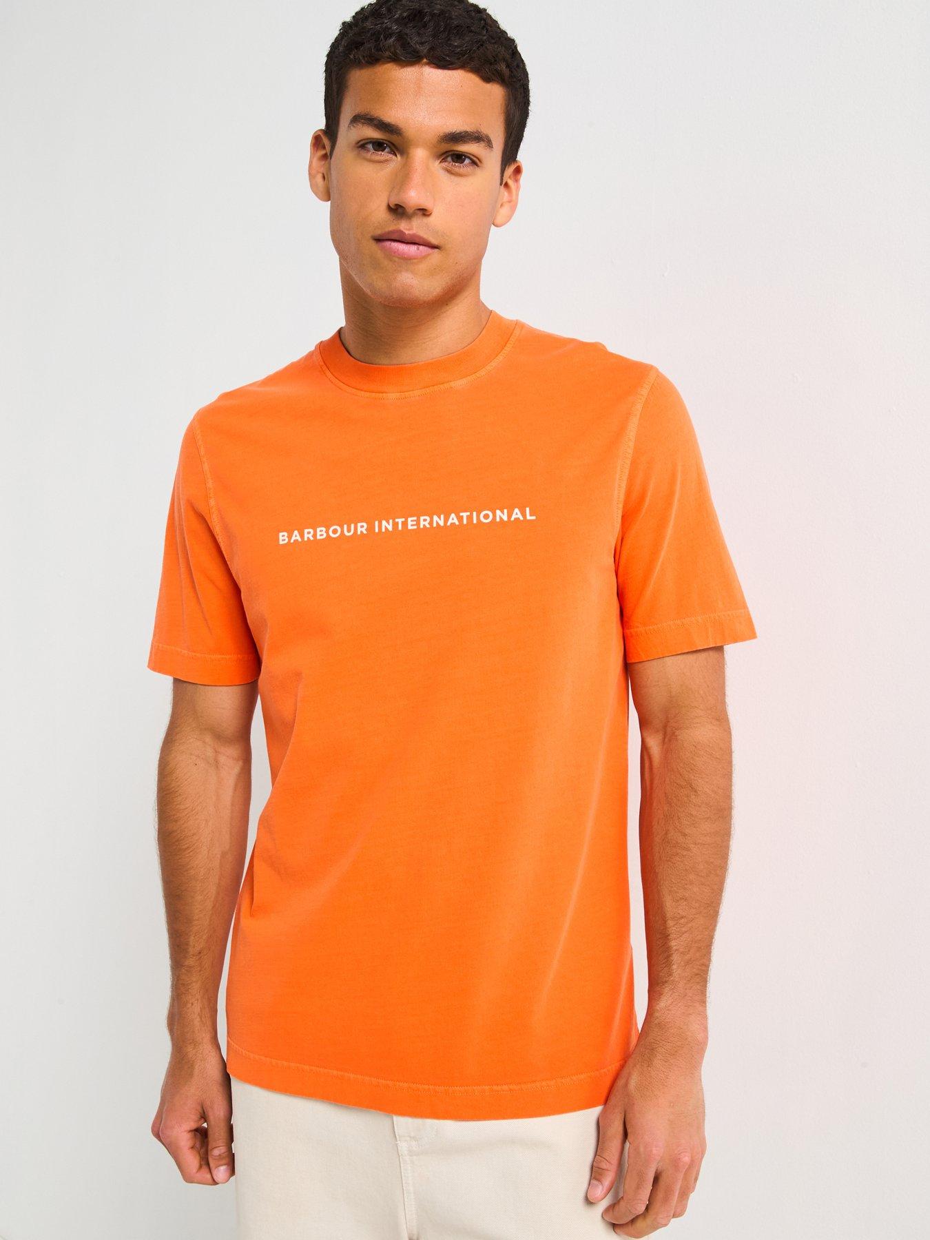 undefined Graphic Relaxed Perkins T-Shirt - Orange