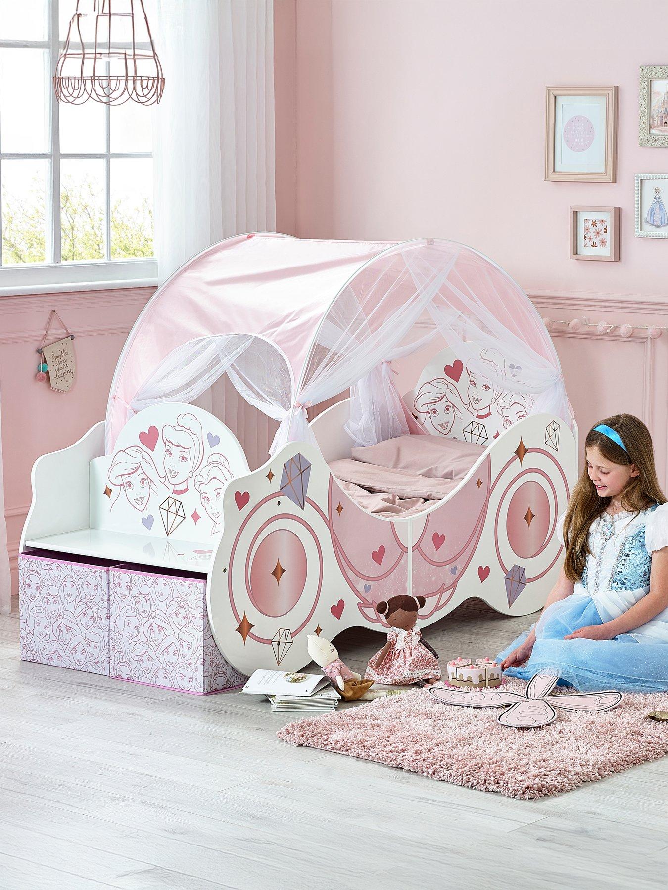 Disney Princess Carriage Toddler Bed with Canopy