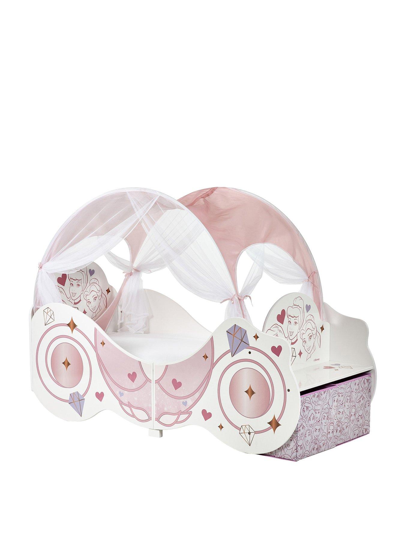 Image 2 of 7 of Disney Princess Carriage Toddler Bed with Canopy