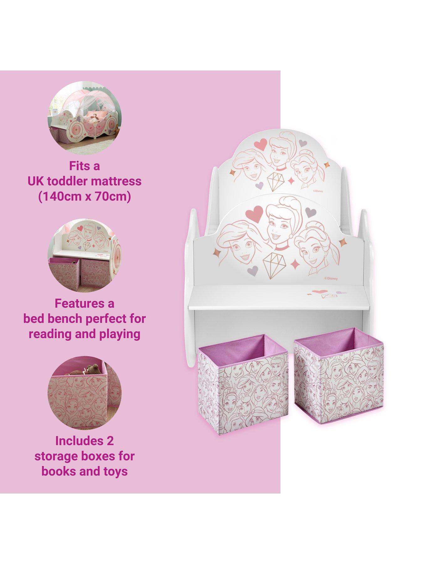 Image 5 of 7 of Disney Princess Carriage Toddler Bed with Canopy