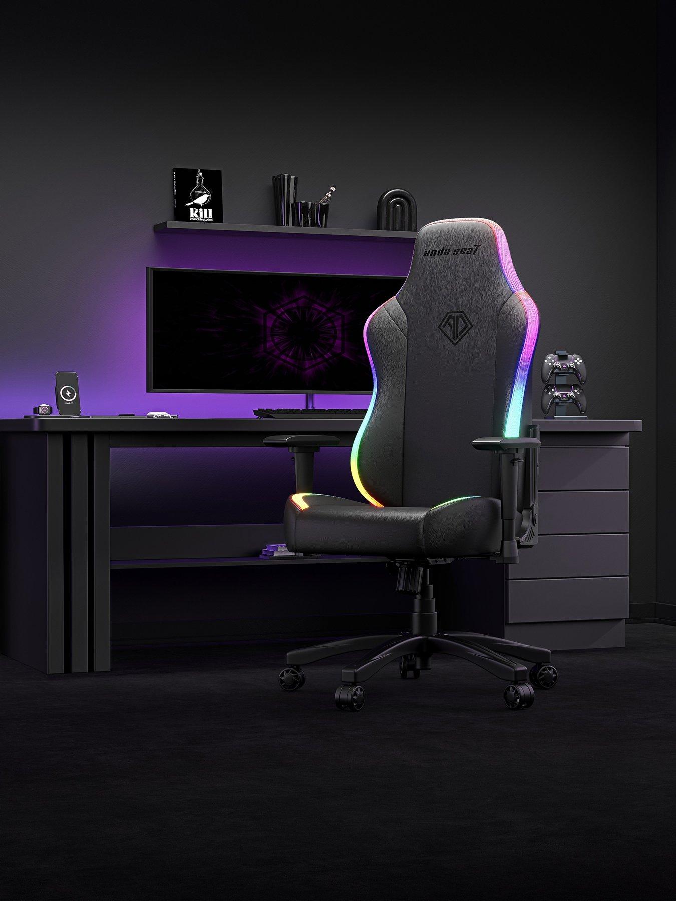Image 1 of 6 of Andaseat Anda seaT Luna Premium Large Gaming Chair - RGB