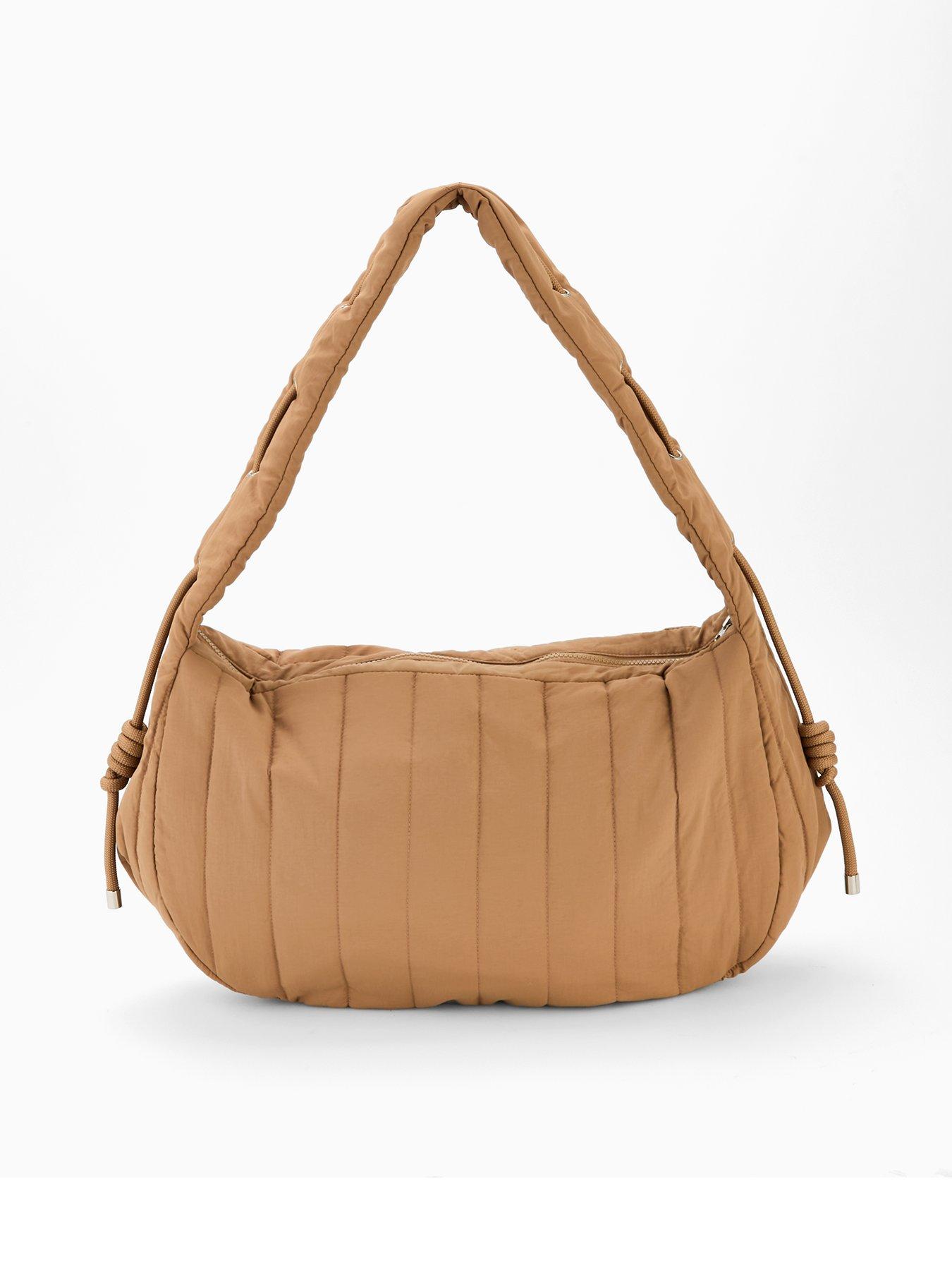 The Very Collection Quilted Tote Bag With Cord - Beige