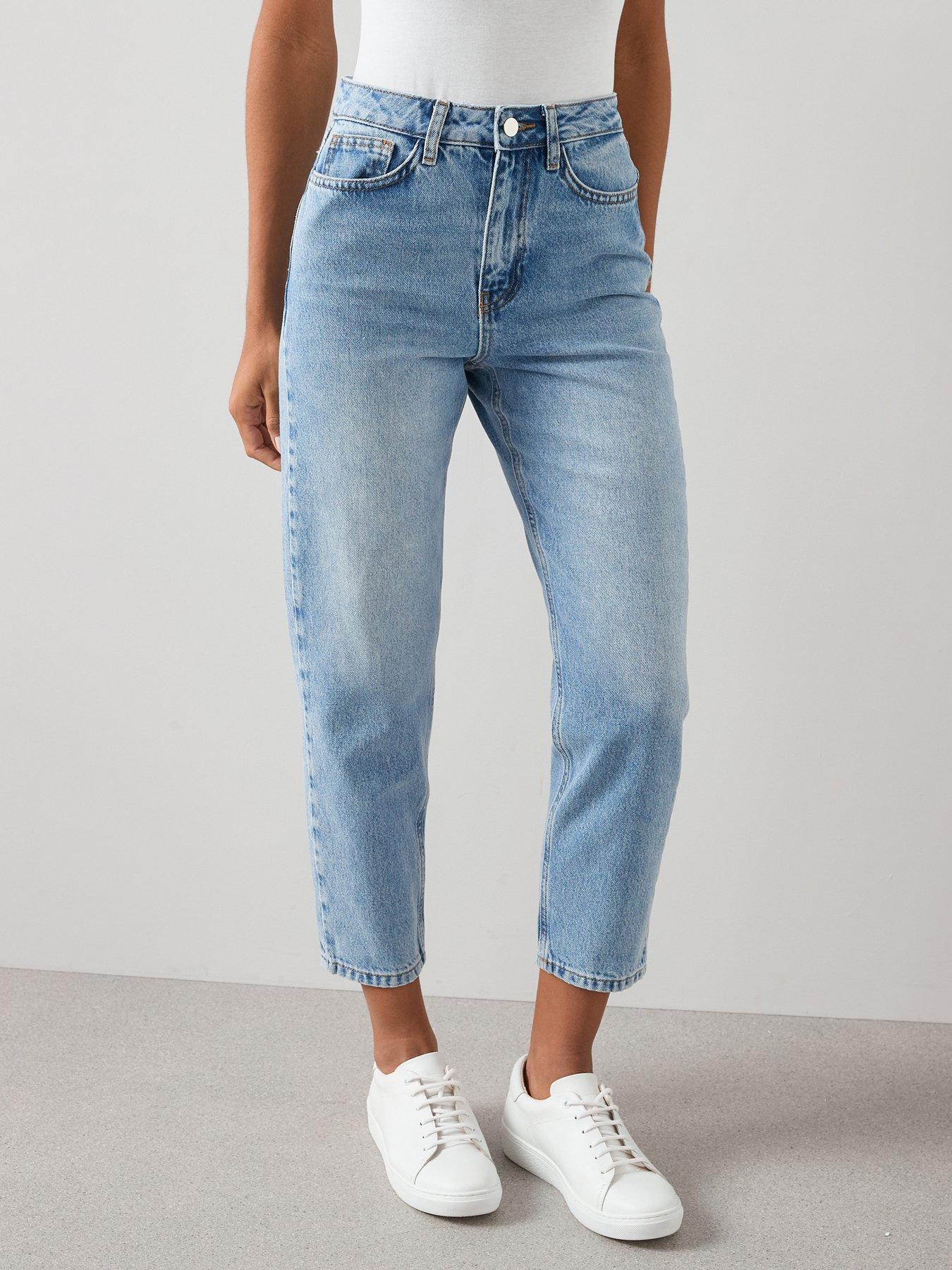 The Very Collection High Waist Mom Jeans - Mid Wash