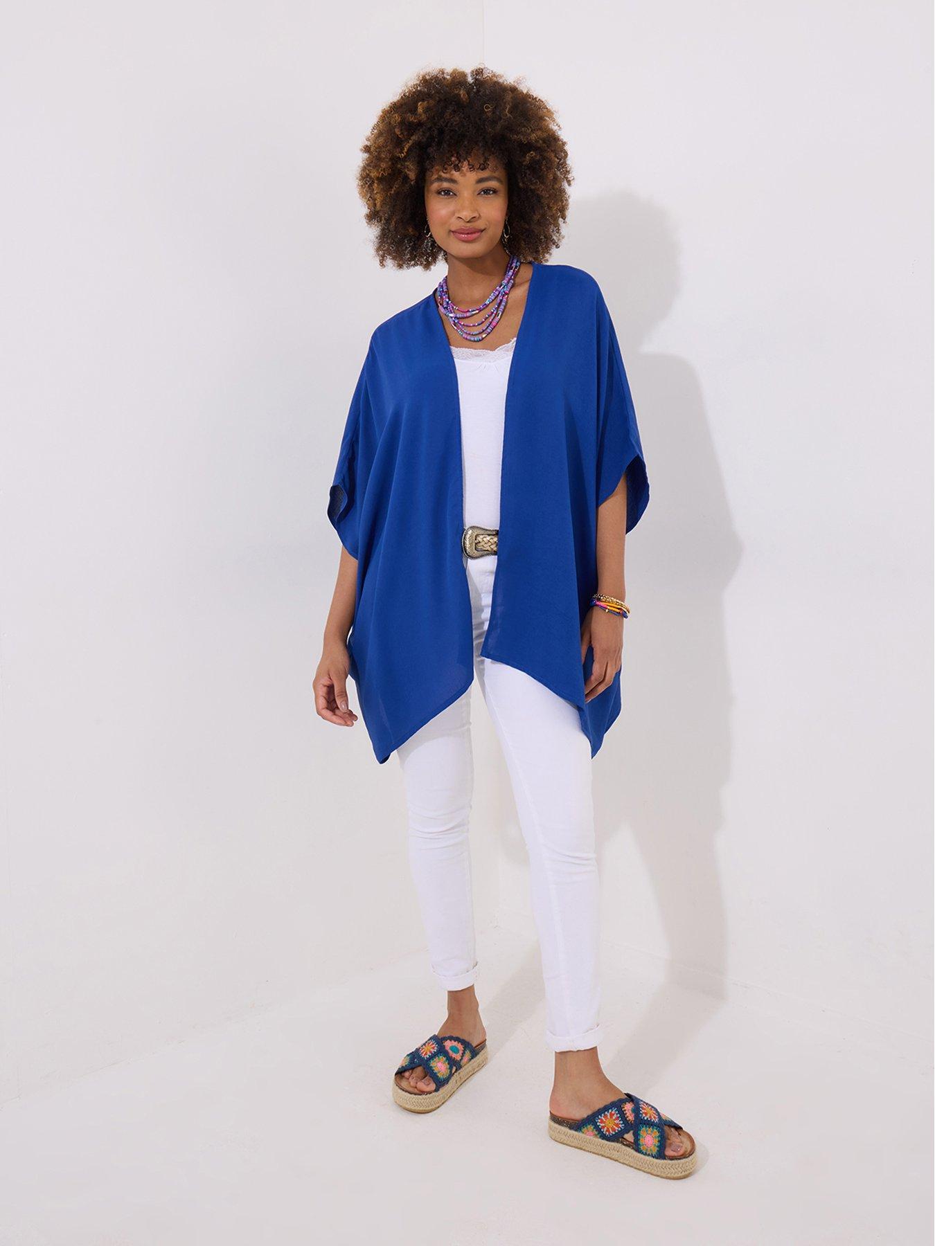 Image 2 of 3 of Joe Browns Shady Spot Summer Kimono - Blue