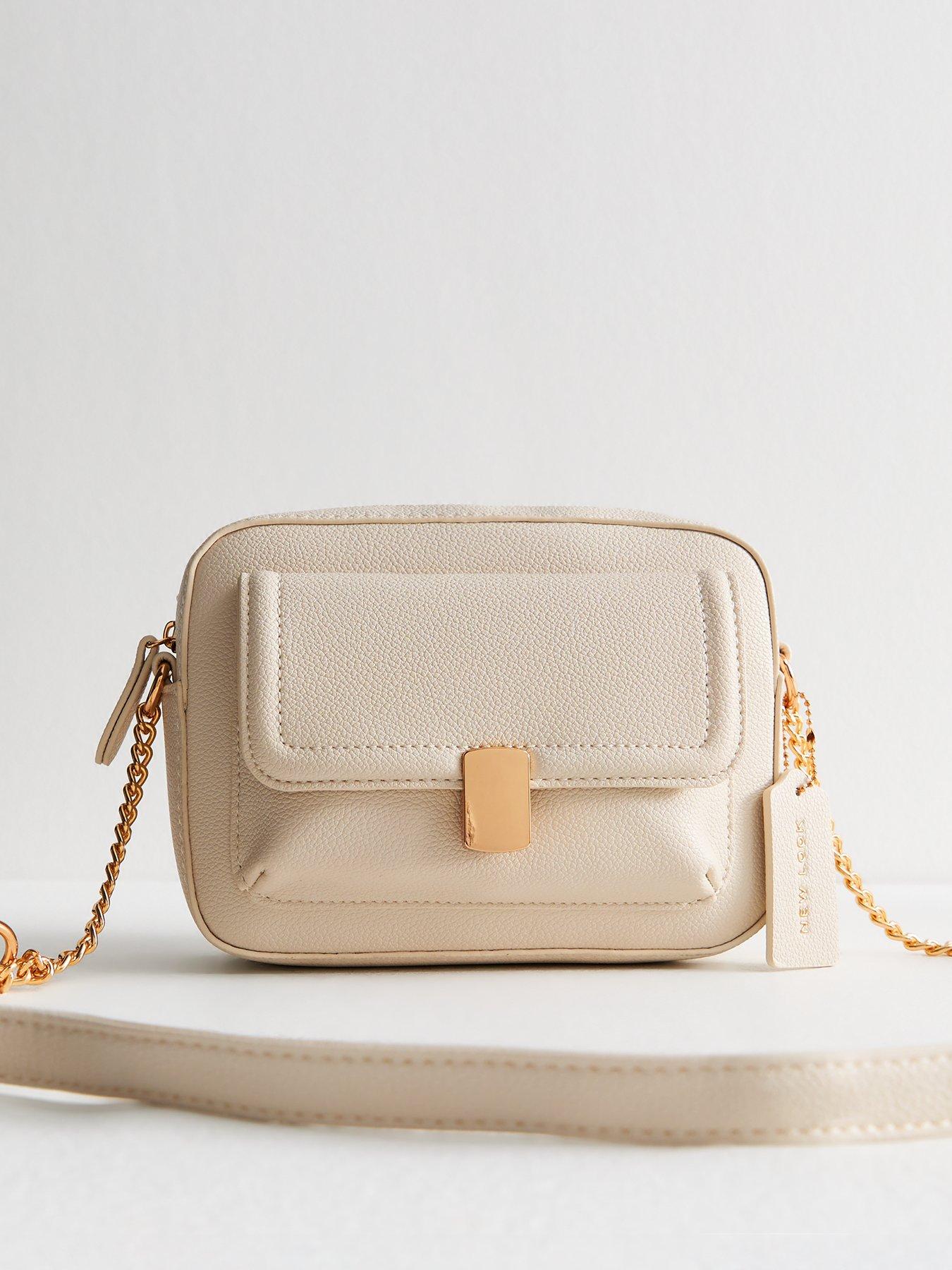 undefined Piped Pocket Crossbody Bag - White