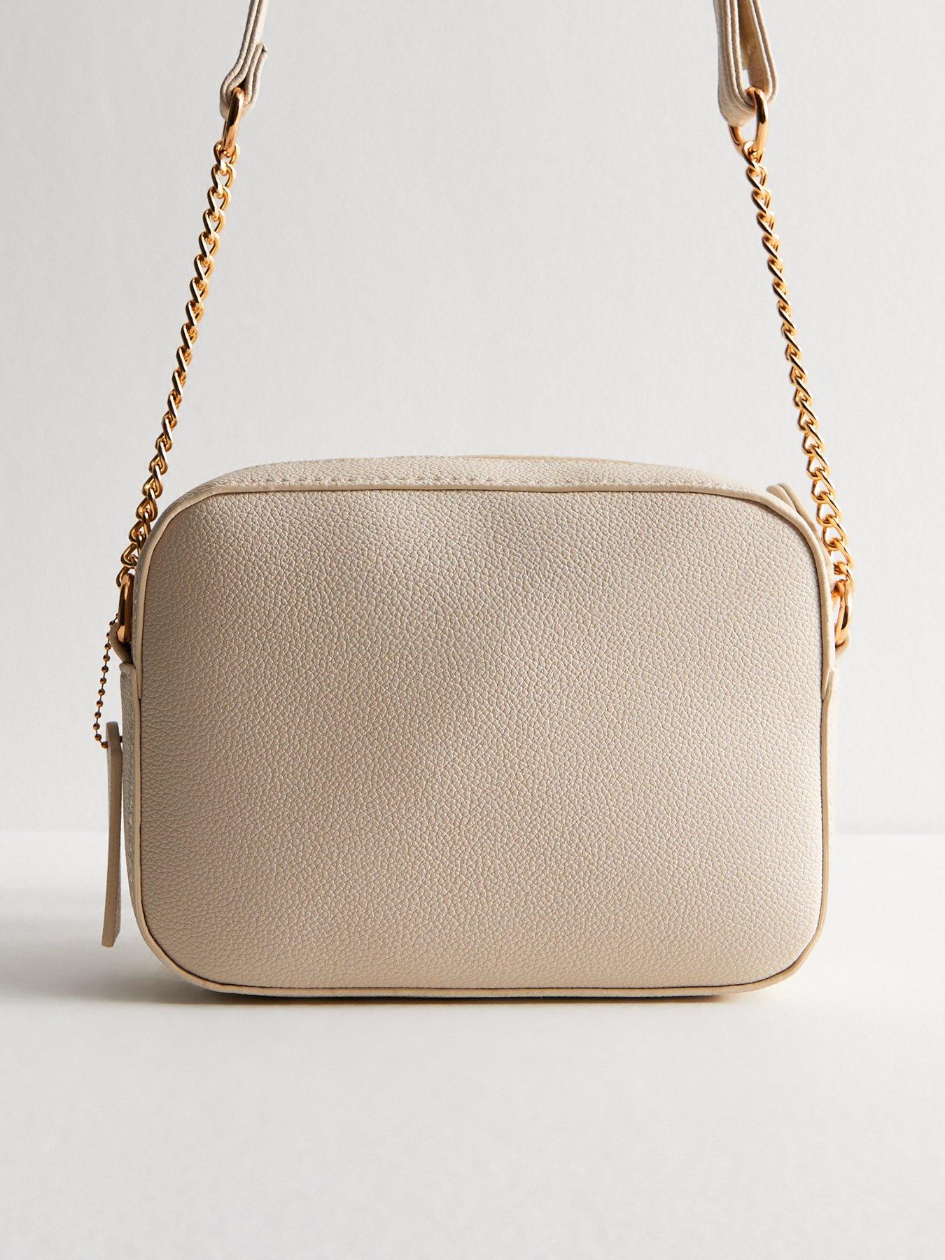 Image 3 of 5 of New Look Piped Pocket Crossbody Bag - White