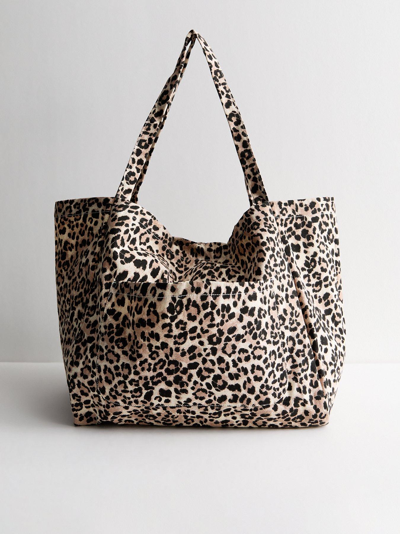 undefined Leopard Print Slouchy Tote Bag - Leopard
