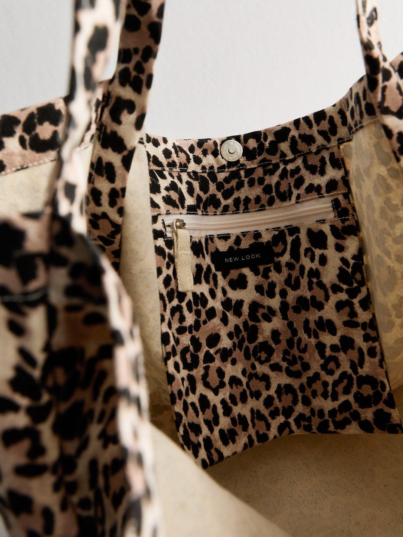 New Look Leopard Print Slouchy Tote Bag Leopard Very