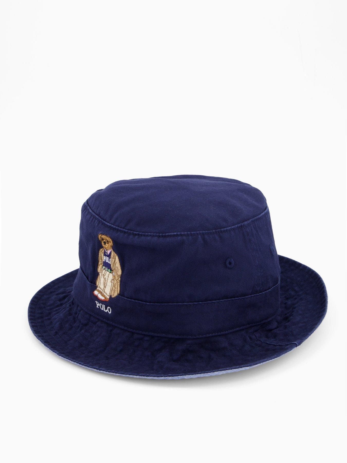 Image 2 of 4 of Polo Ralph Lauren Bear Loft Bucket Hat - Navy