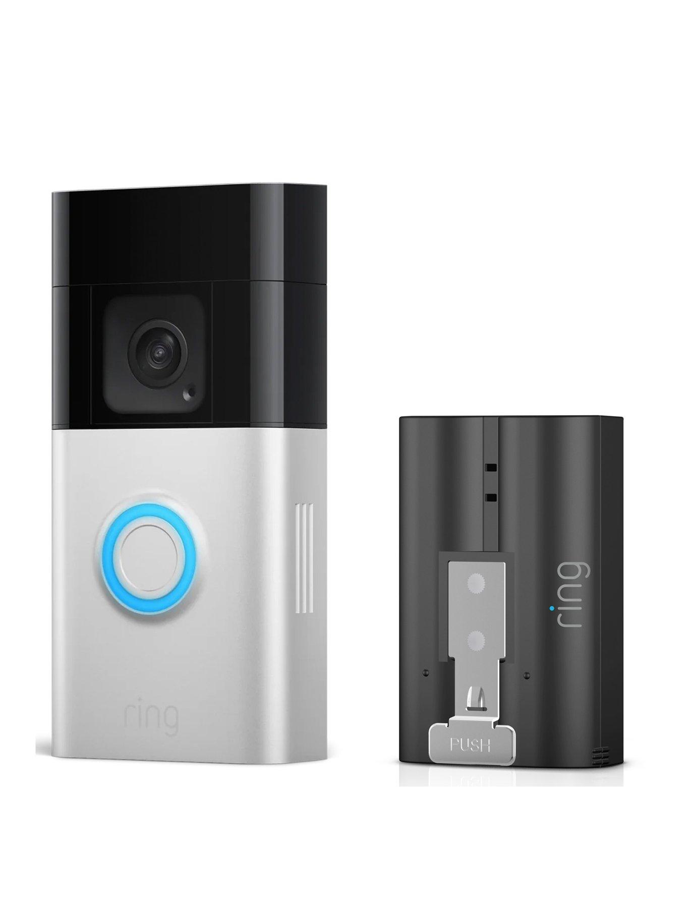 undefined Ring Battery Video Doorbell Plus with Extra Battery - Satin Nickel