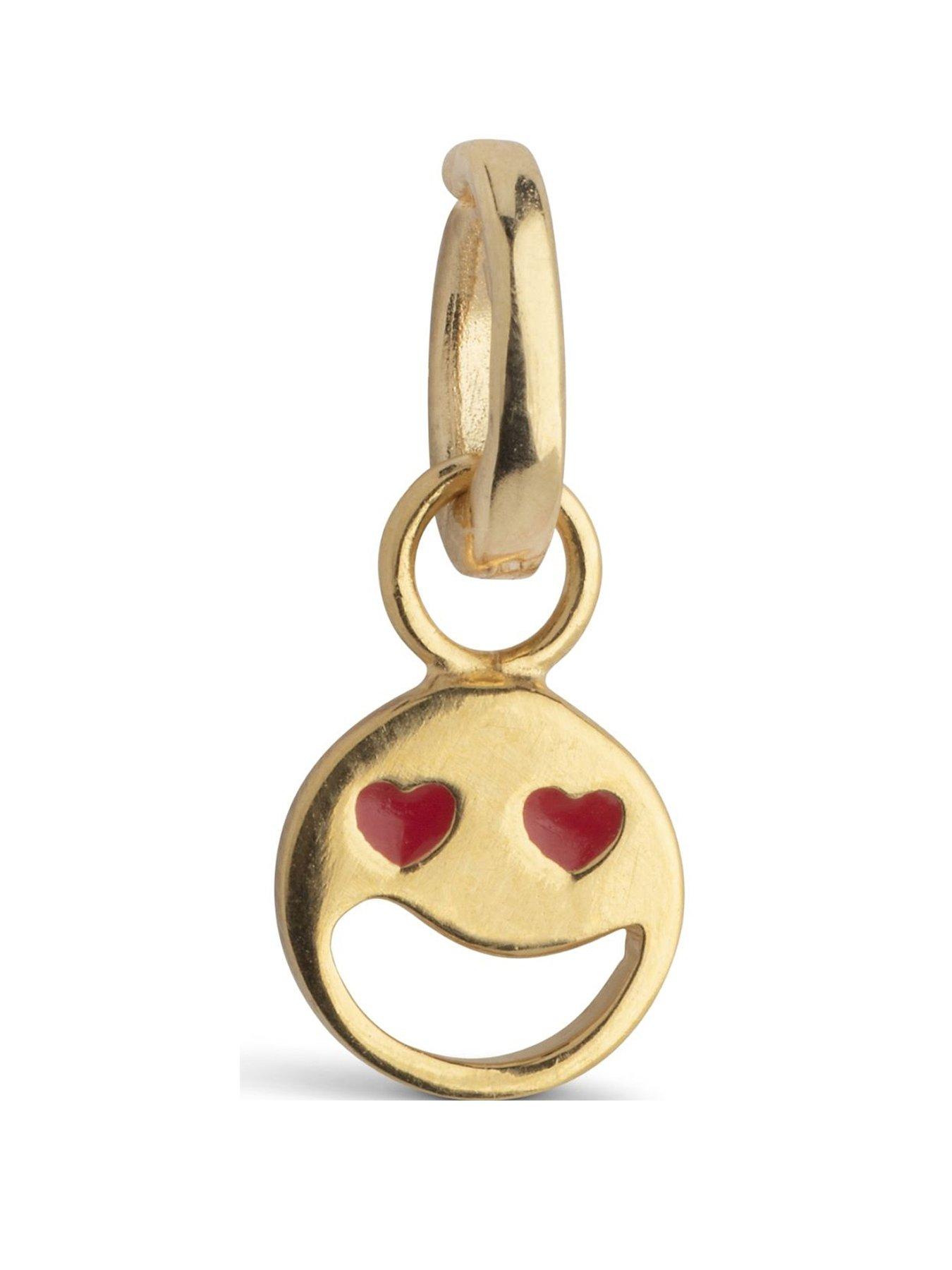 undefined Funky Smiley Gold Charm