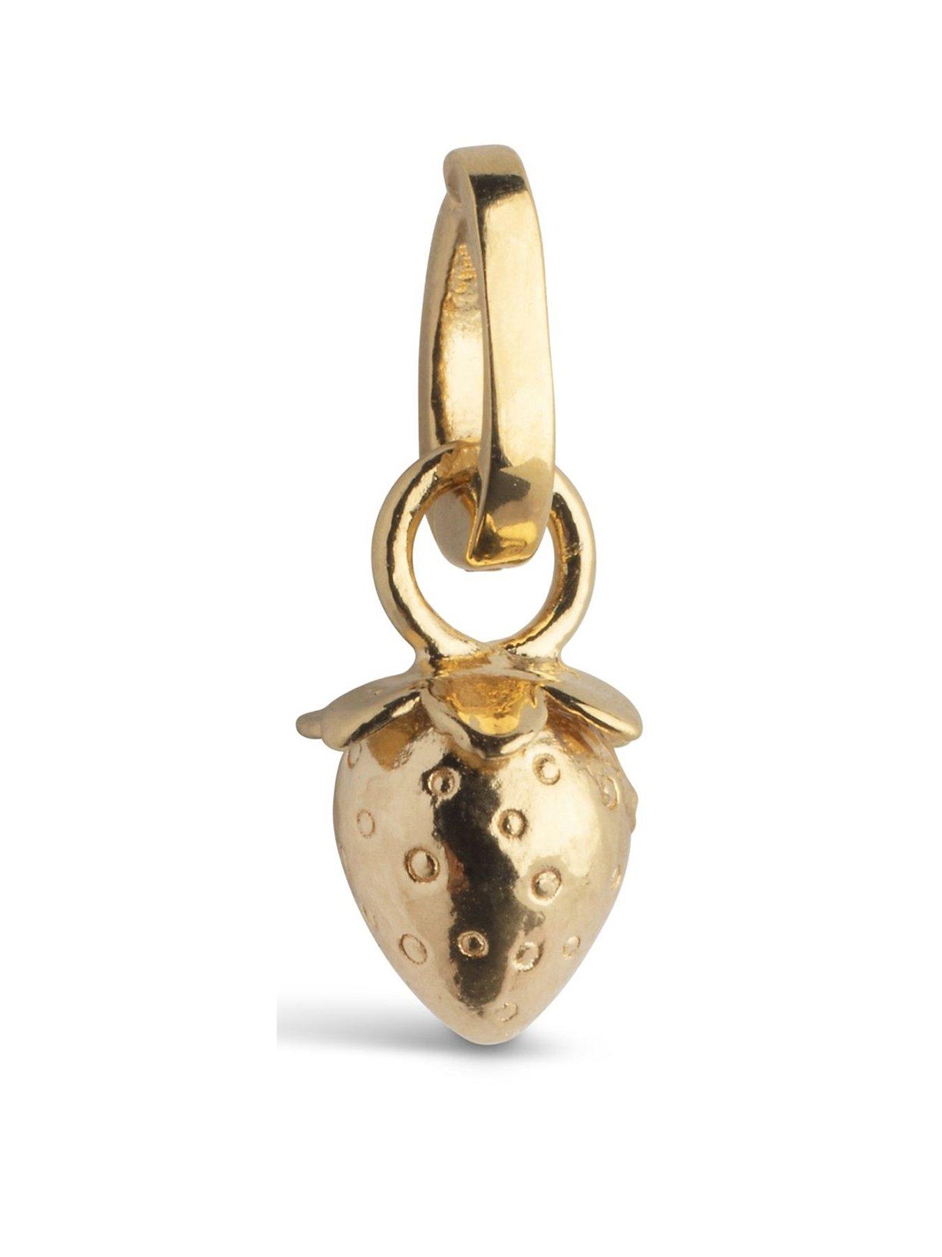 Enamel Copenhagen Gold Strawberry Charm