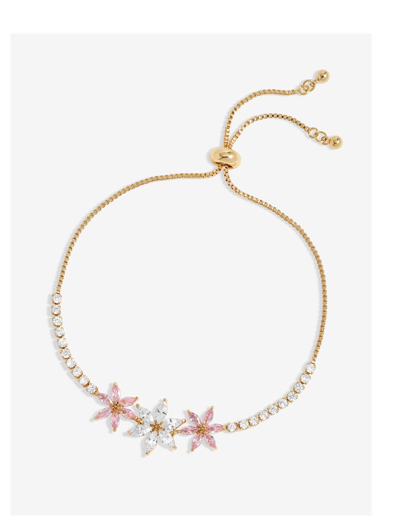 undefined Jon Richard Gold Plated Floral Toggle Bracelet