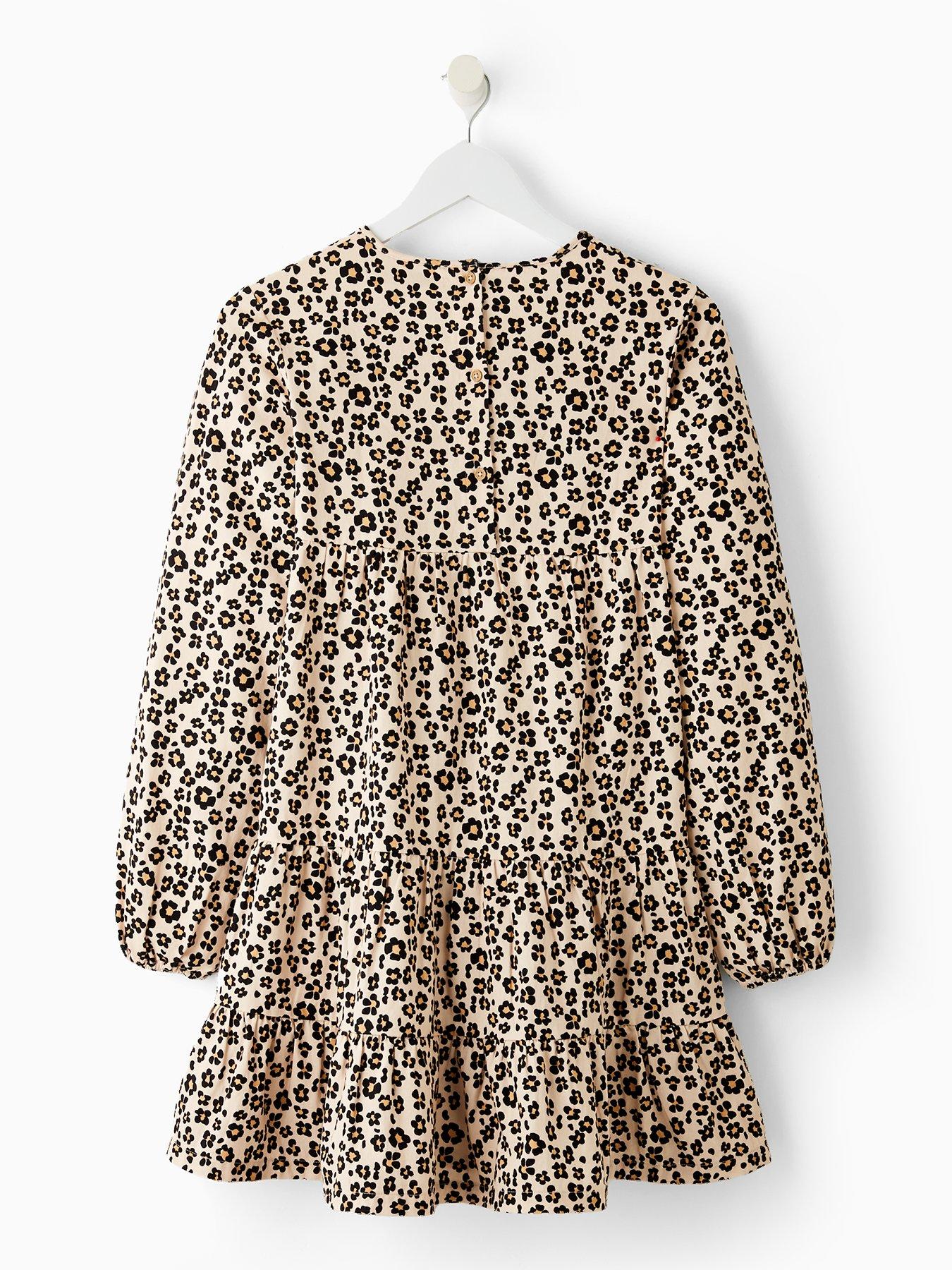 Image 2 of 4 of V by Very Girls Woven Tiered Dress - Print