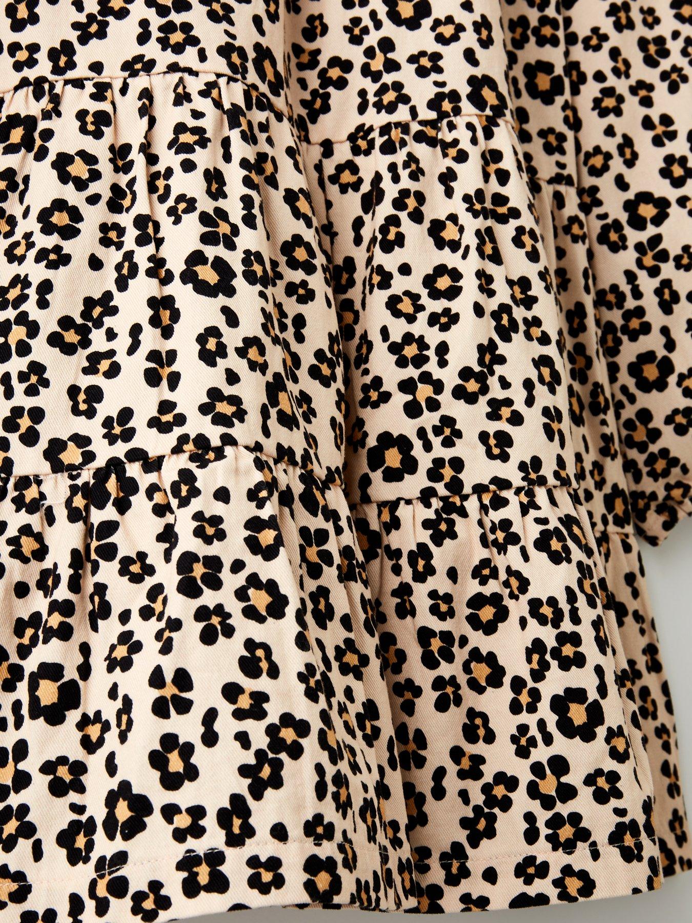 Image 3 of 4 of V by Very Girls Woven Tiered Dress - Print