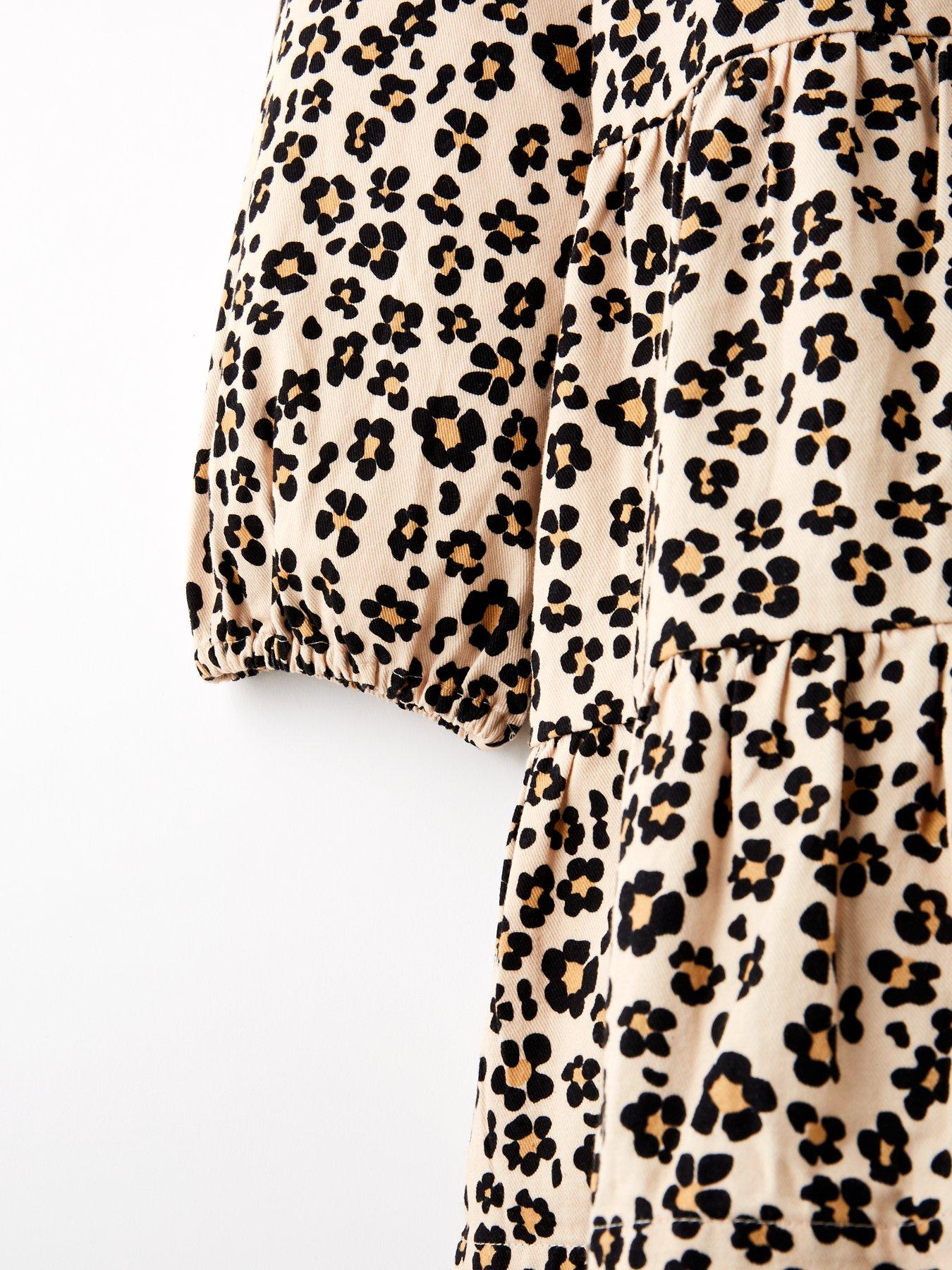 Image 4 of 4 of V by Very Girls Woven Tiered Dress - Print