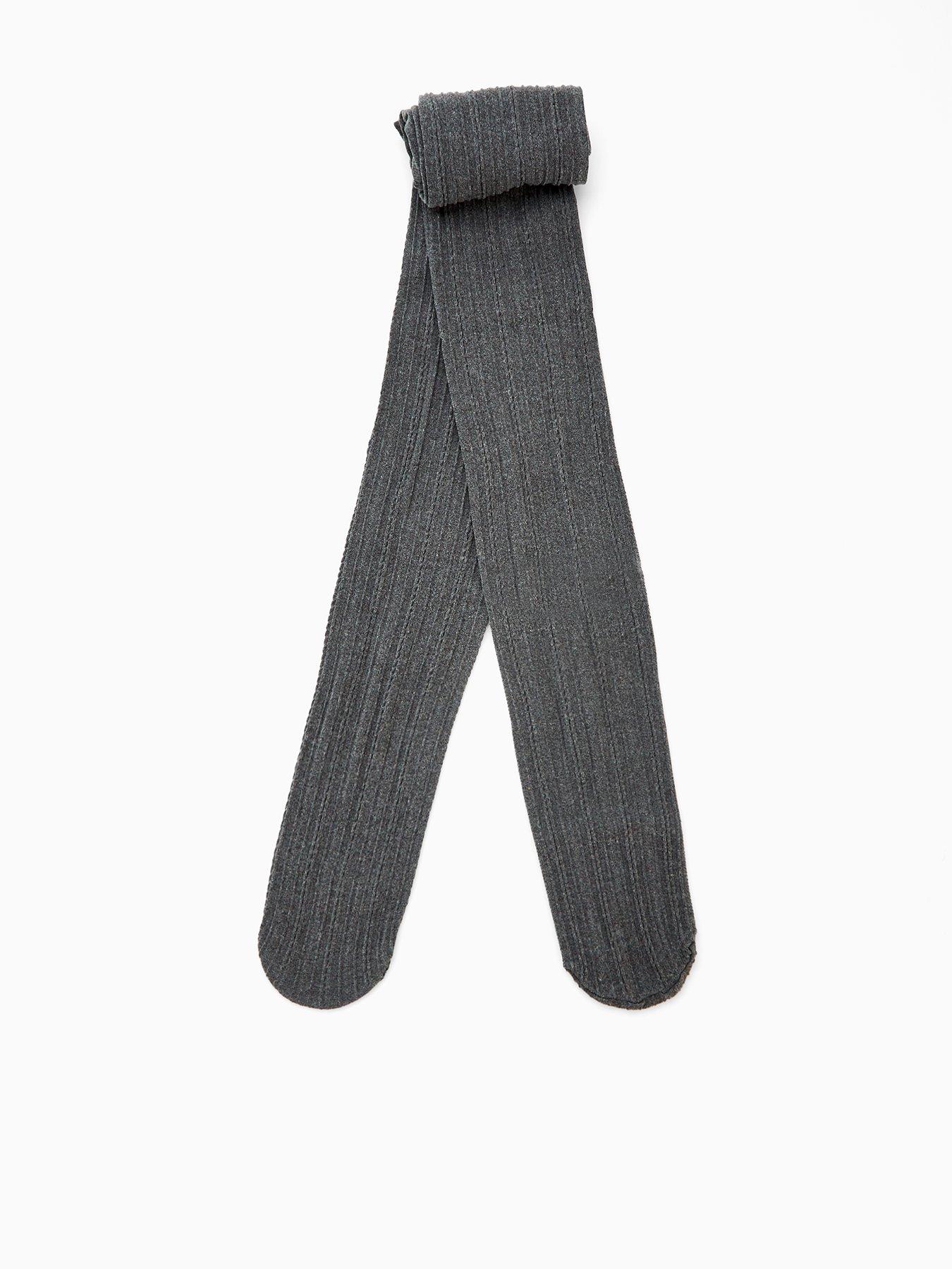 V by Very Cable Knit Tights - Grey