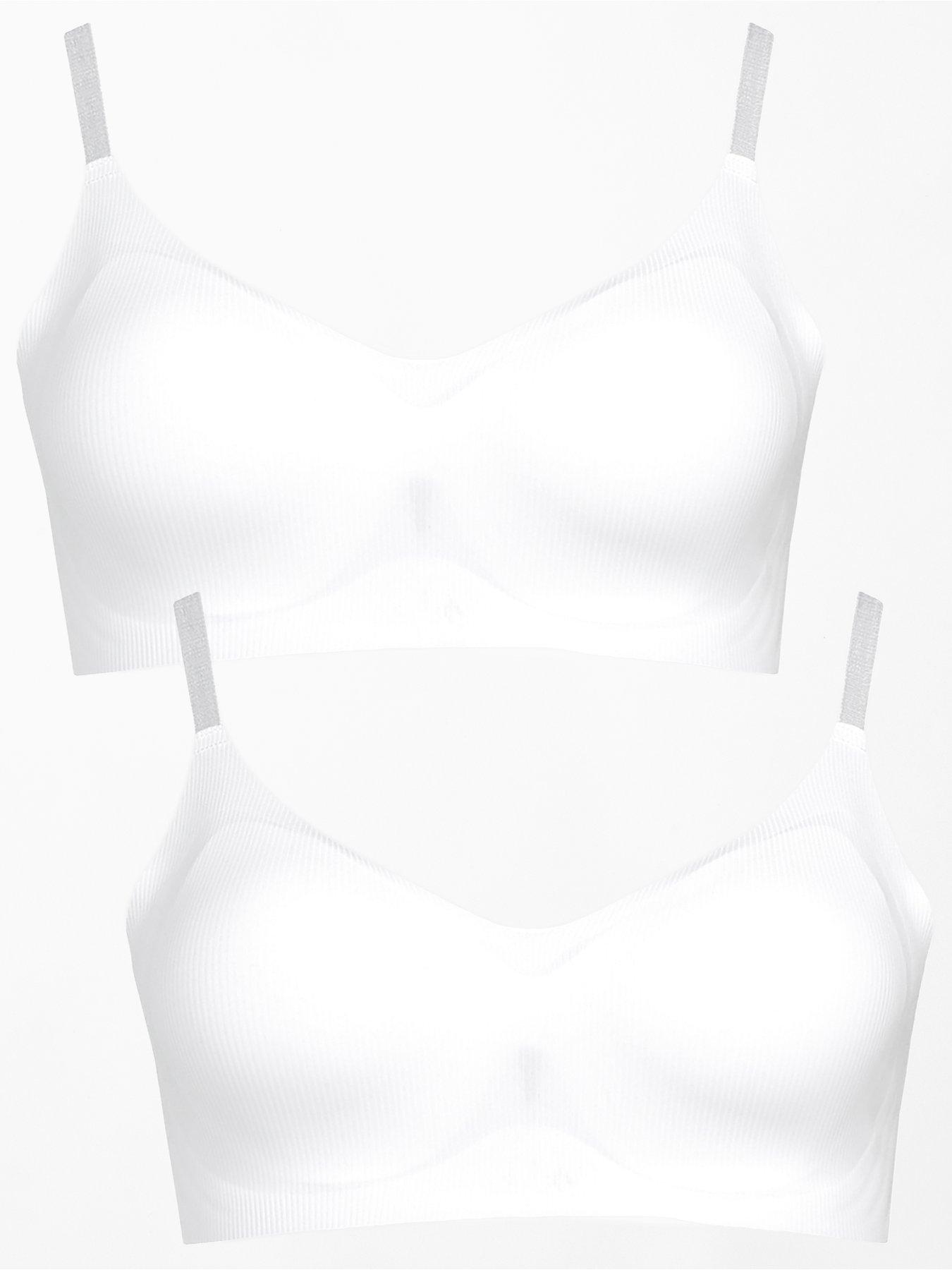 The Very Collection 2Pk 2Nd Skin Ribbed Bralette - Multi