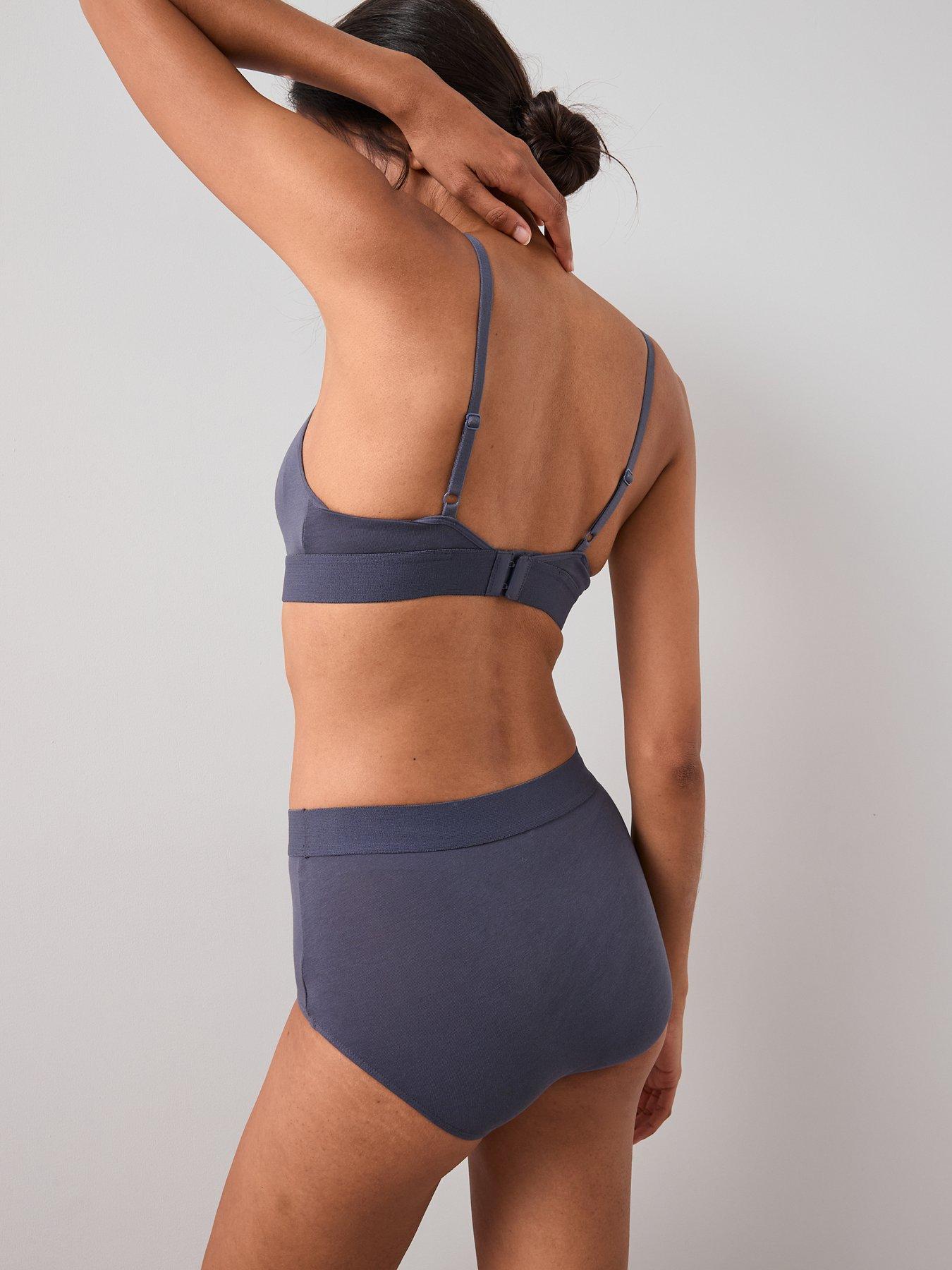 Image 4 of 6 of The Very Collection 3 Pack High Waisted Cotton Briefs - Pink