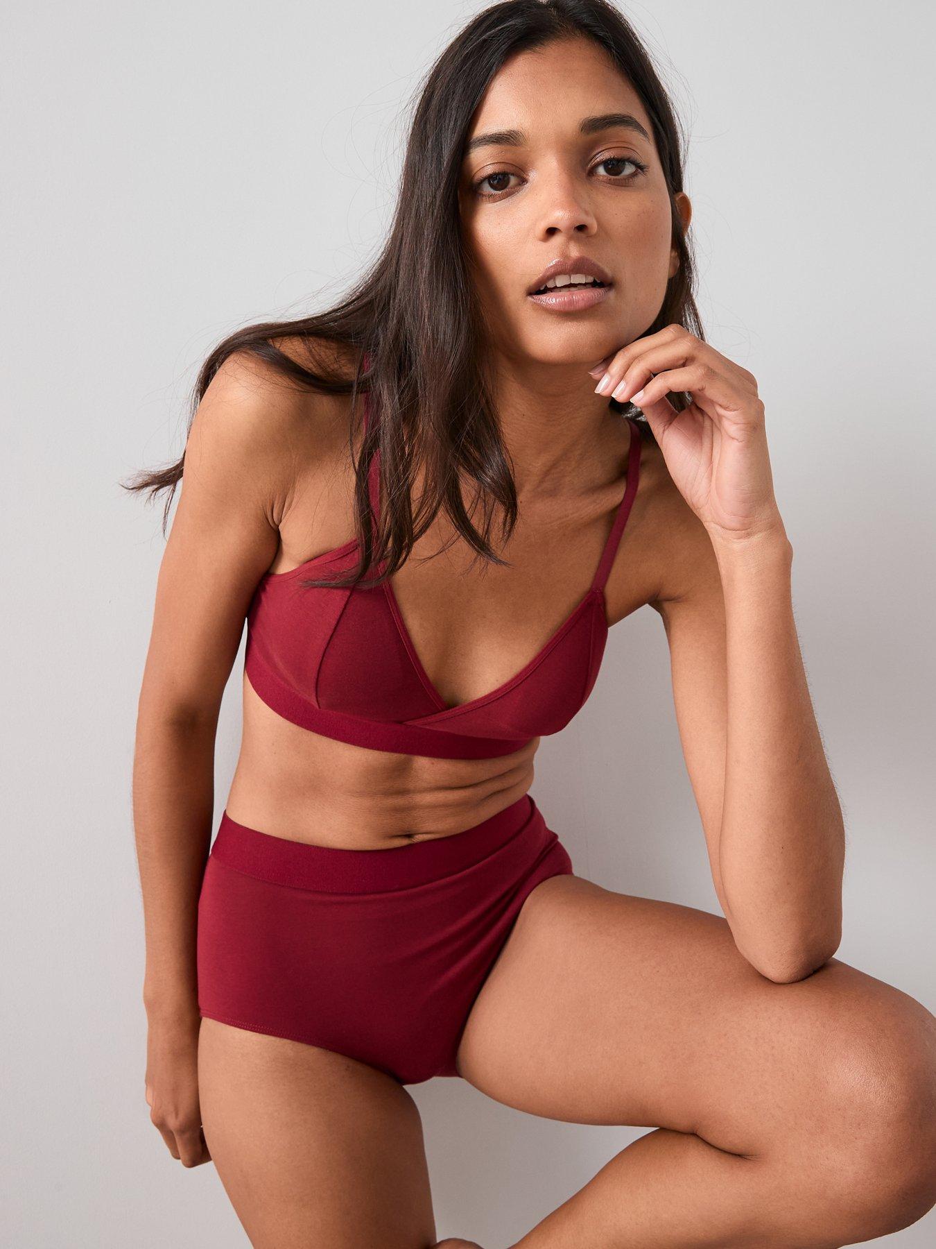 Image 2 of 7 of The Very Collection 2 Pack Cotton Triangle Bralette&nbsp; - Multi