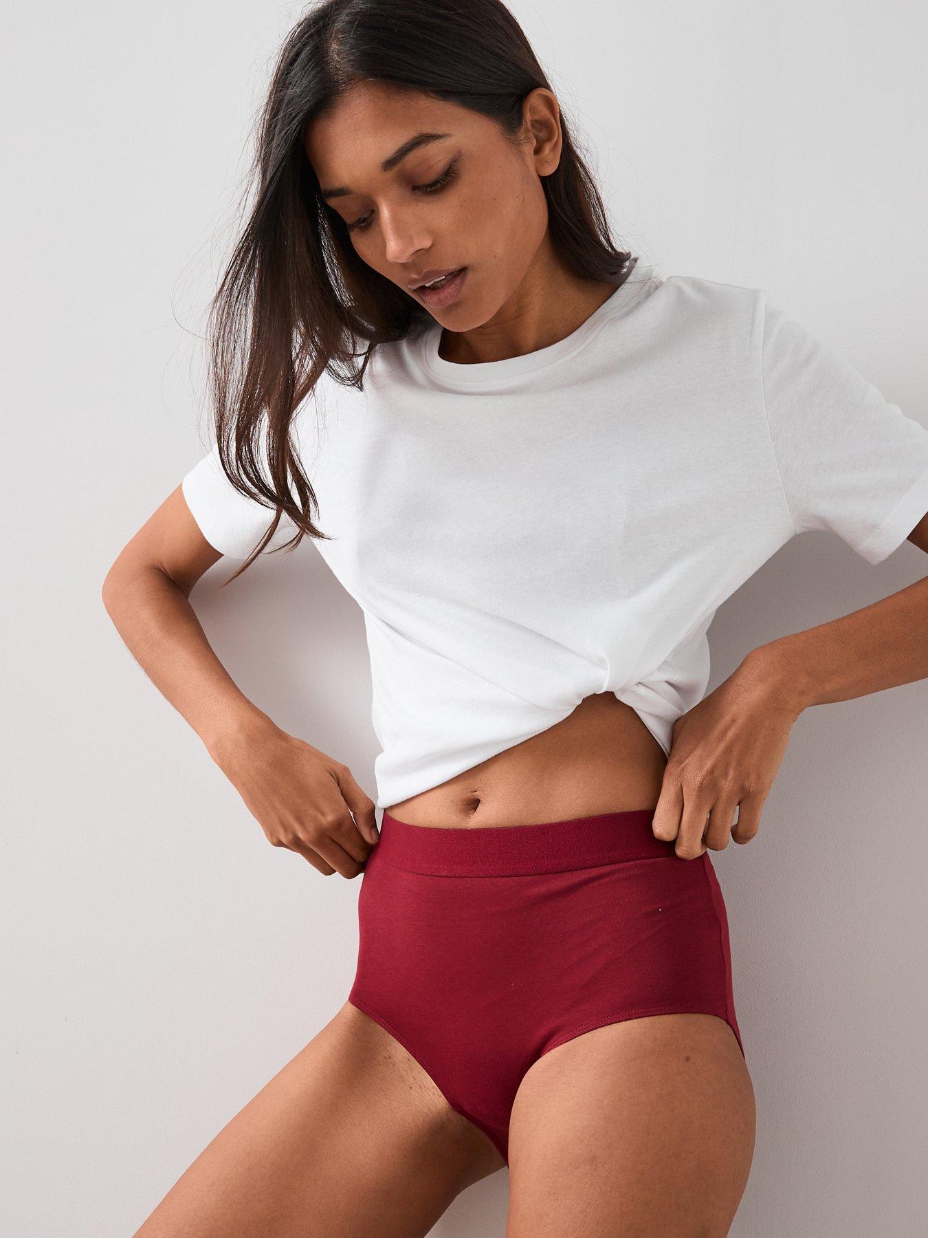 Image 2 of 7 of The Very Collection 3 Pack High Waist Cotton Briefs - Multi