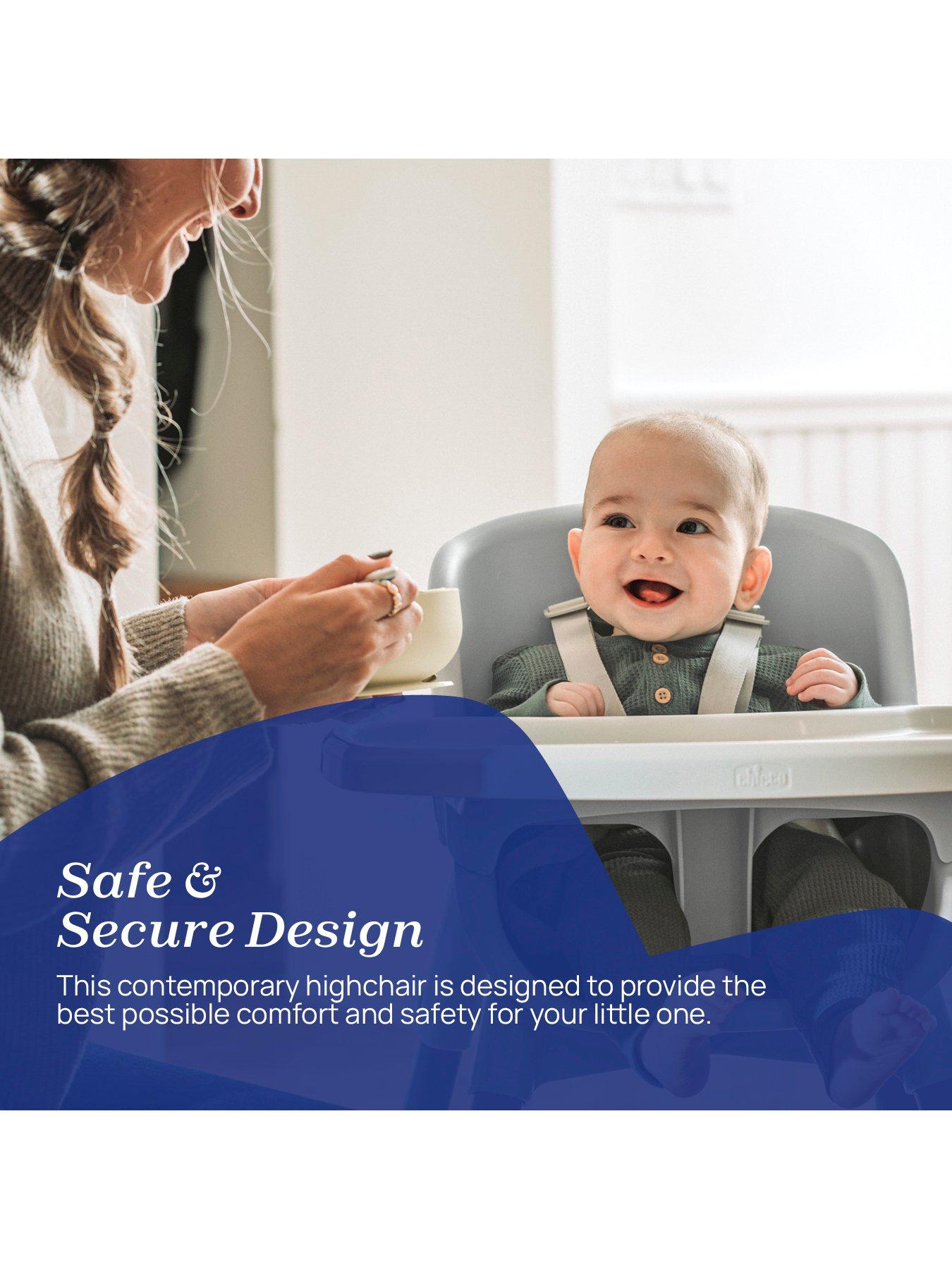 Image 5 of 8 of Chicco Zest Highchair - Moon Grey