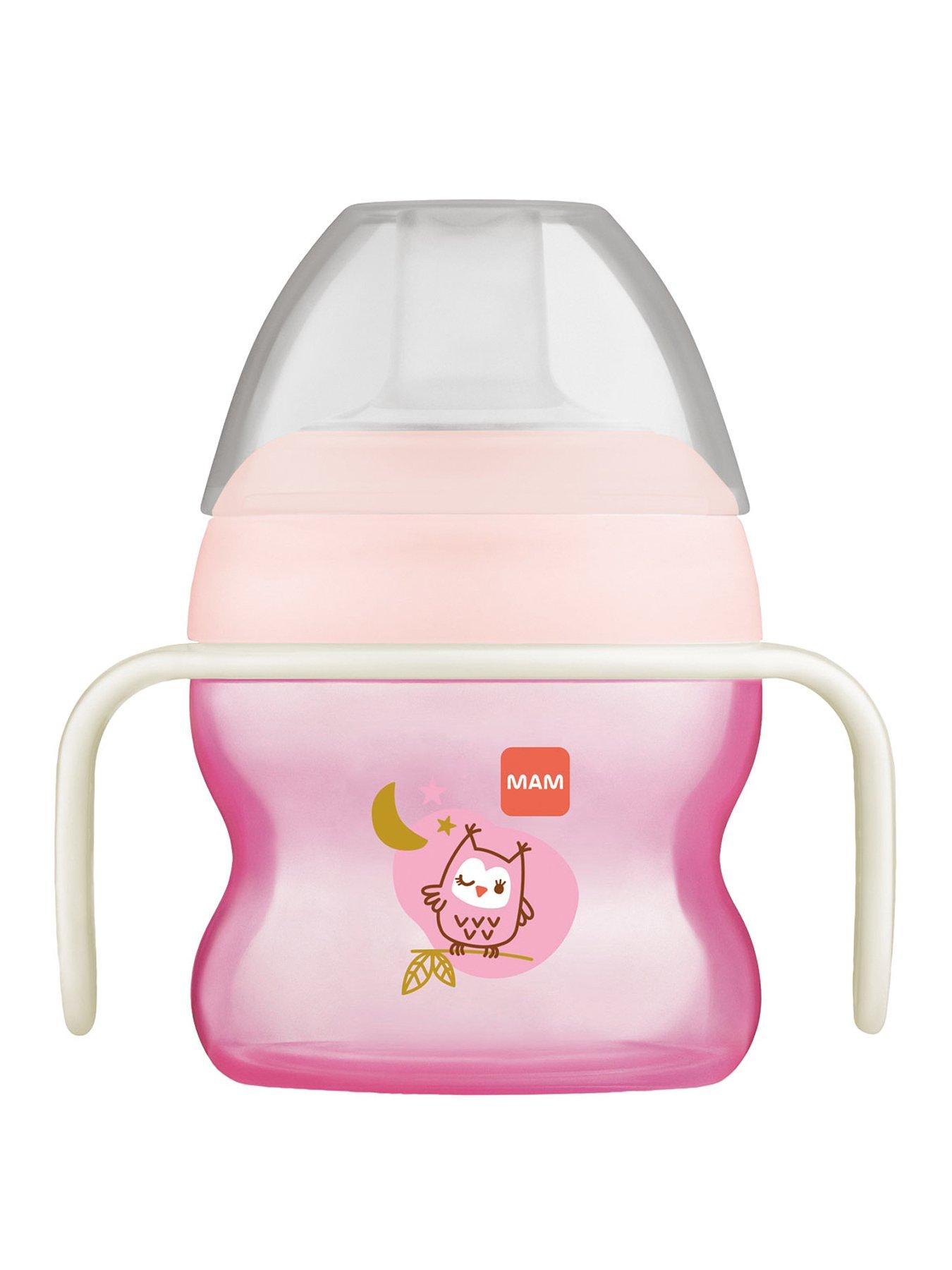Image of MAM Starter Cup 150ml With Glow Handles - Pink