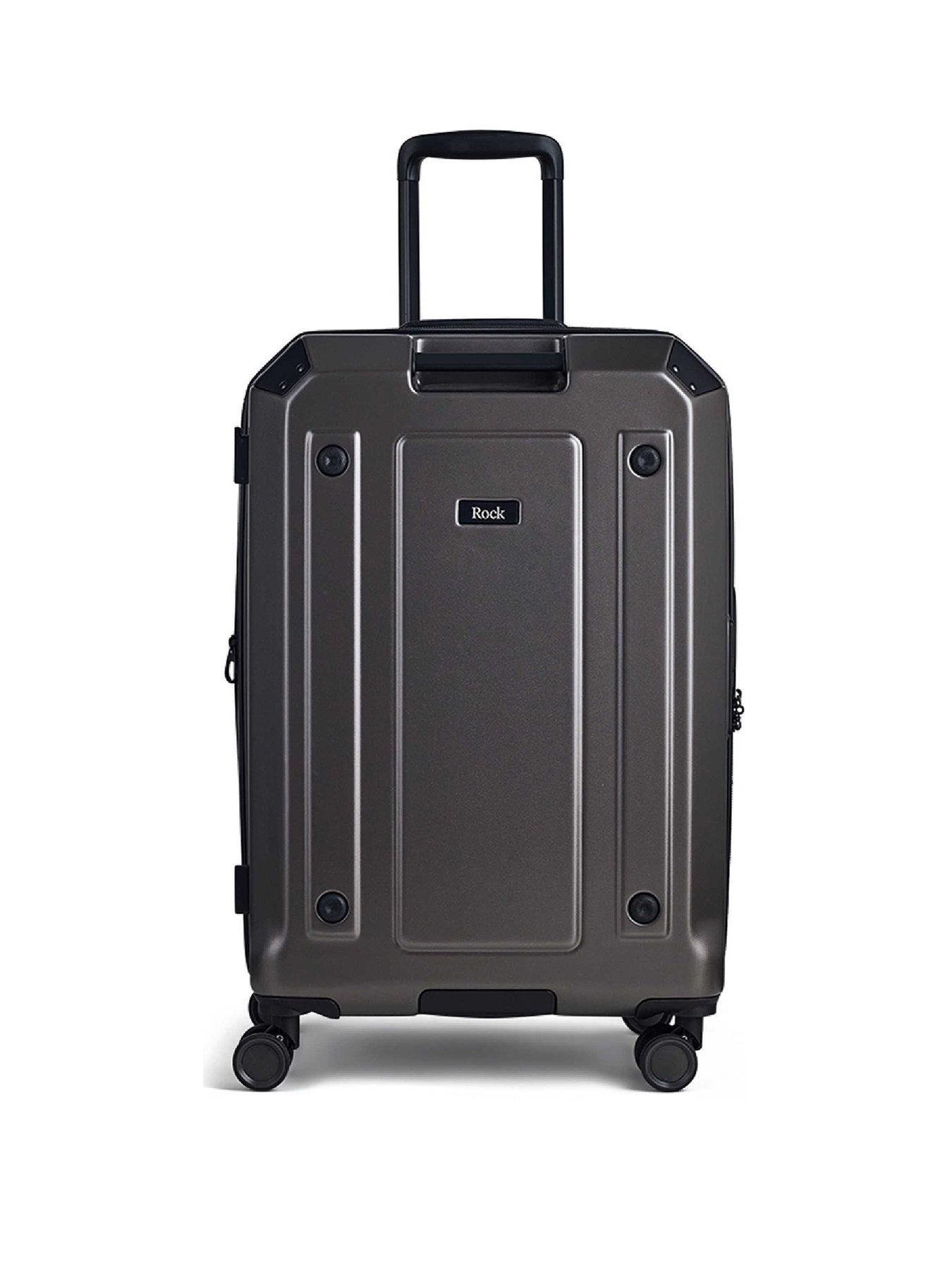 Image 2 of 7 of Rock Luggage Alpine Medium Suitcase - Black