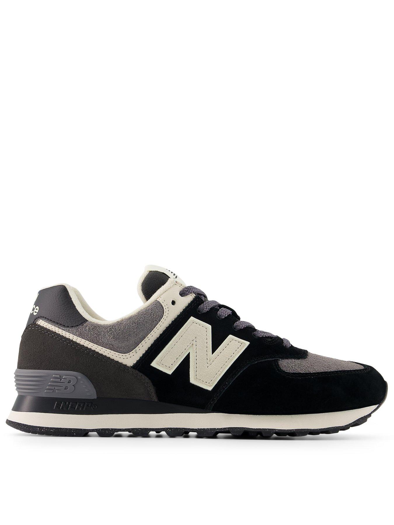 New Balance Men's 574 Trainers - Black/grey