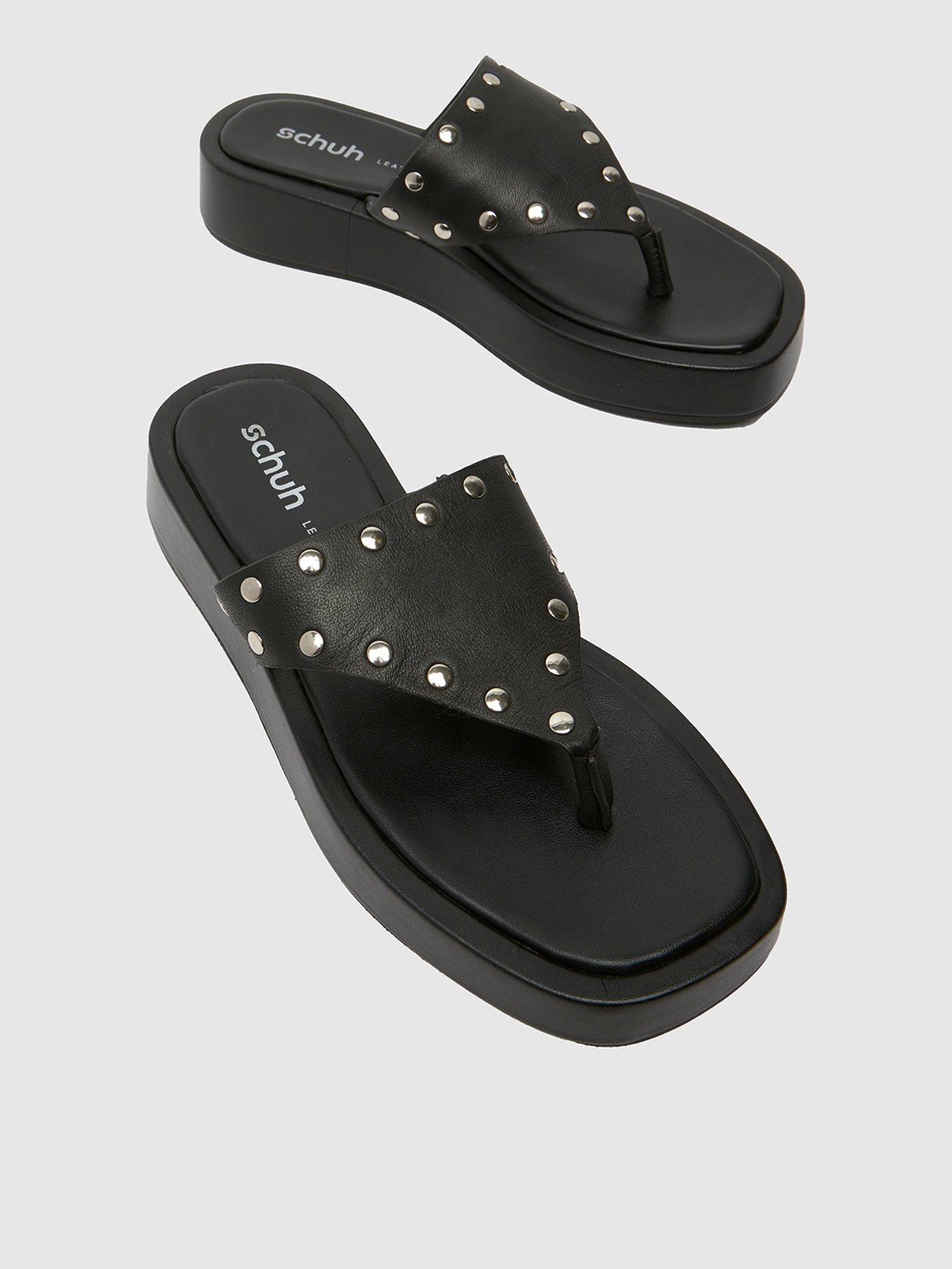 undefined Toryn Stud Toe Post Sandal - Black