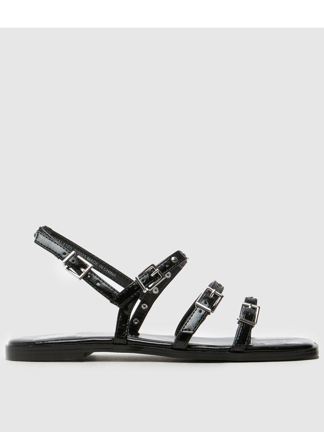 undefined Talmon Stud Flat Sandal - Black