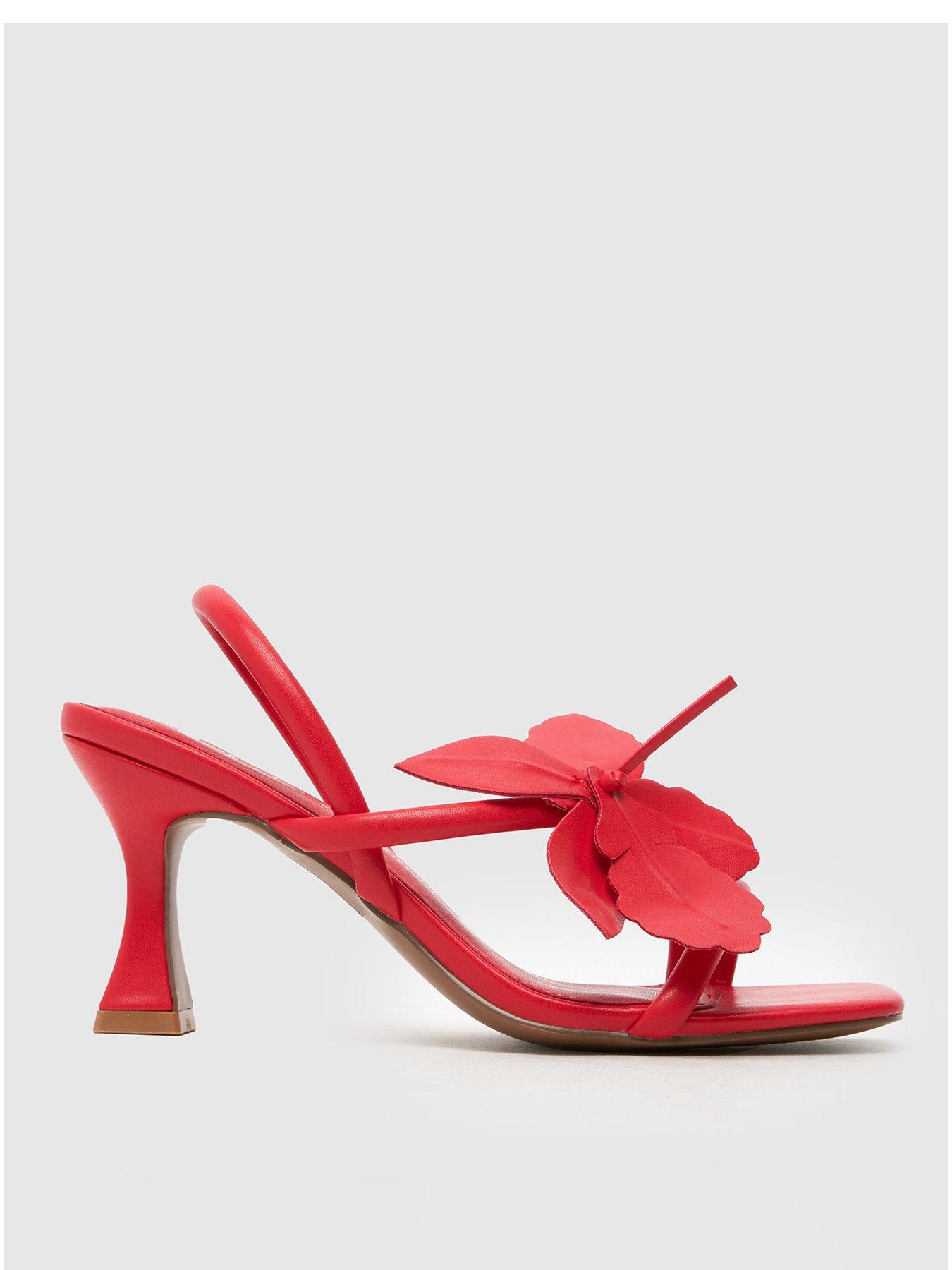 Image 2 of 6 of Schuh Siya Flower Sandals - Red