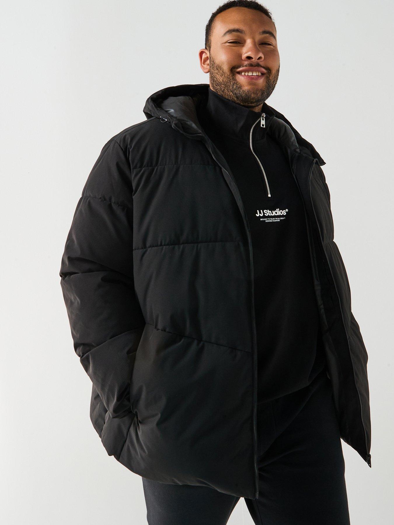 Jack & Jones Plus Mid Length Padded - Black