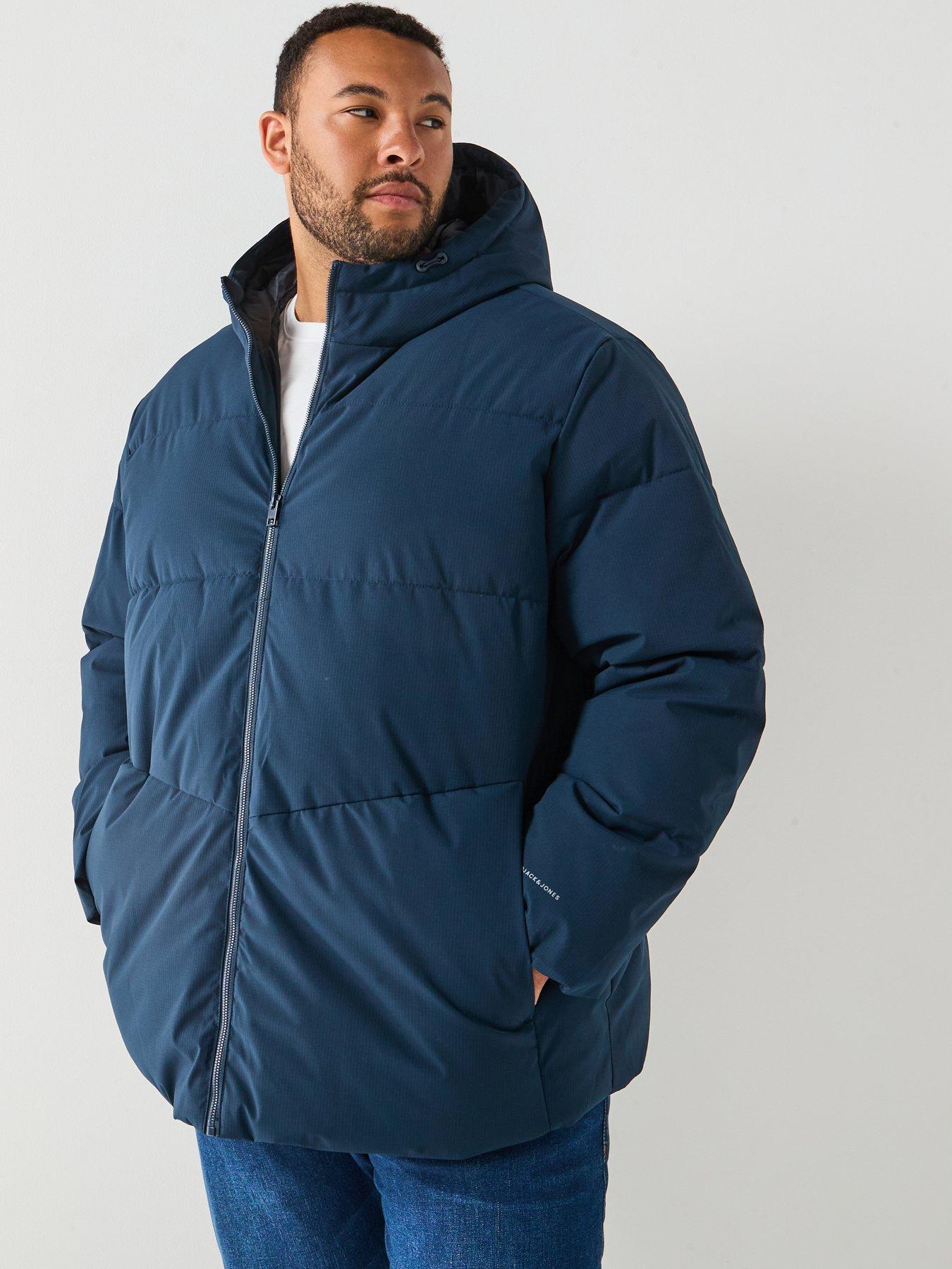 Jack & Jones Plus Mid Length Padded - Navy