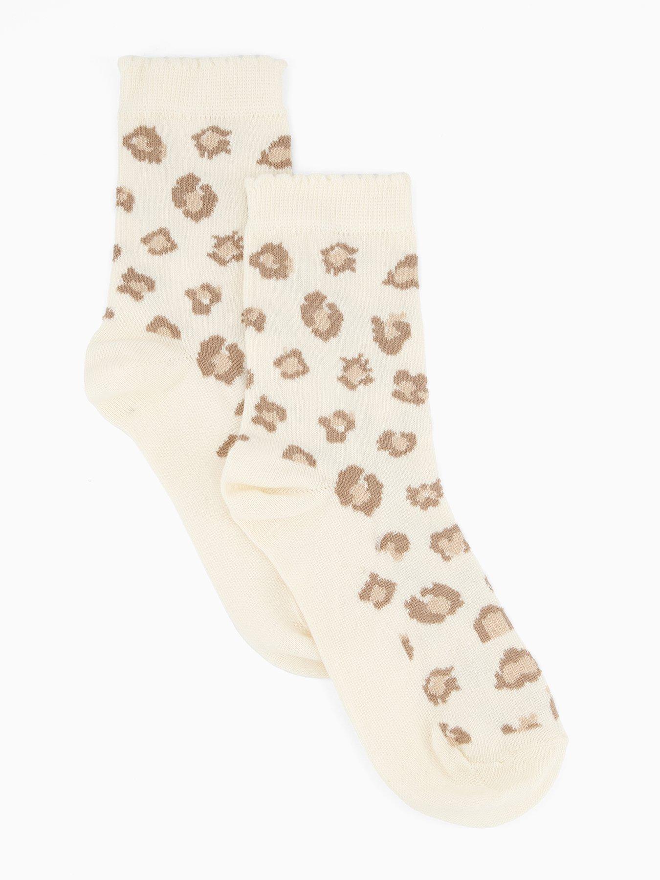 Image 2 of 4 of V by Very Girls 5 Pack Animal Print Socks - Multi