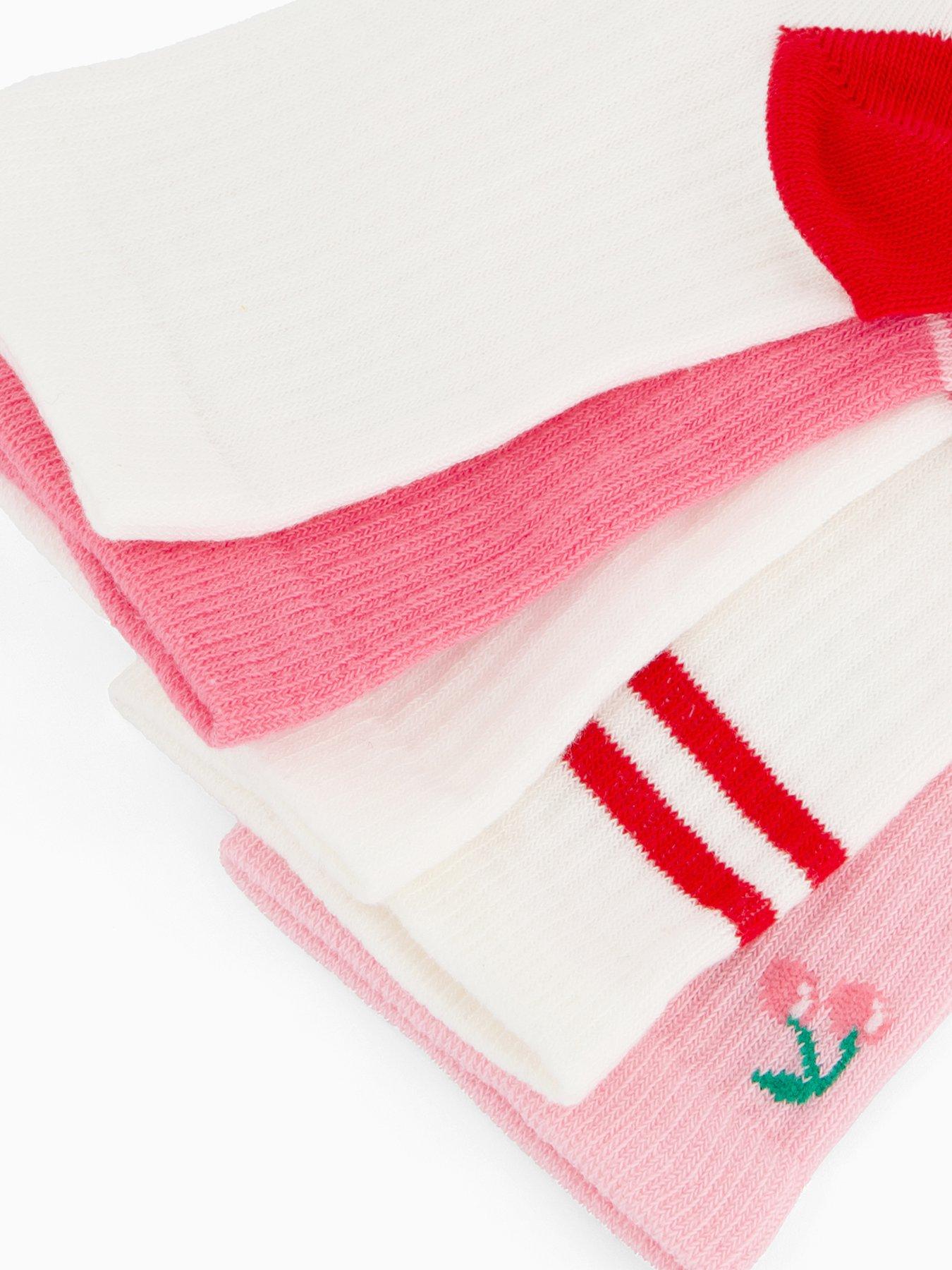Image 3 of 4 of V by Very Girls 5 Pack Cherry Socks - Multi