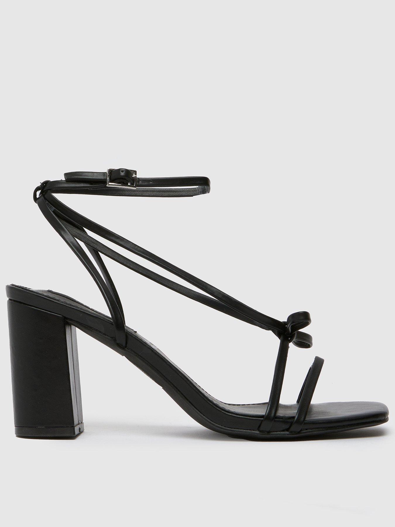 undefined Sylvie Bow Block Heel Sandal - Black