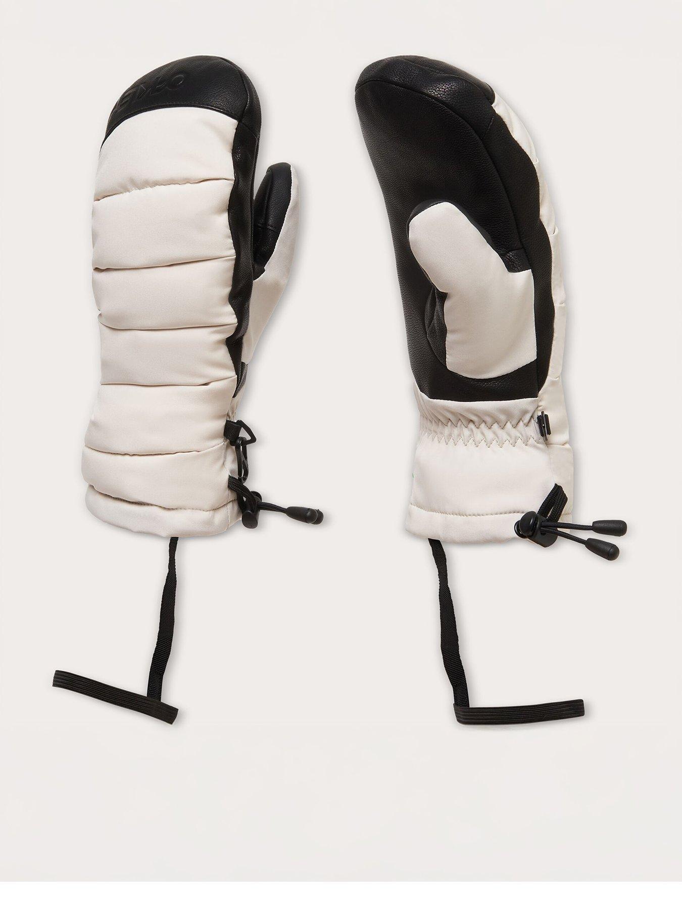 Oakley Womens B1B Winter Ski Mittens - Cream