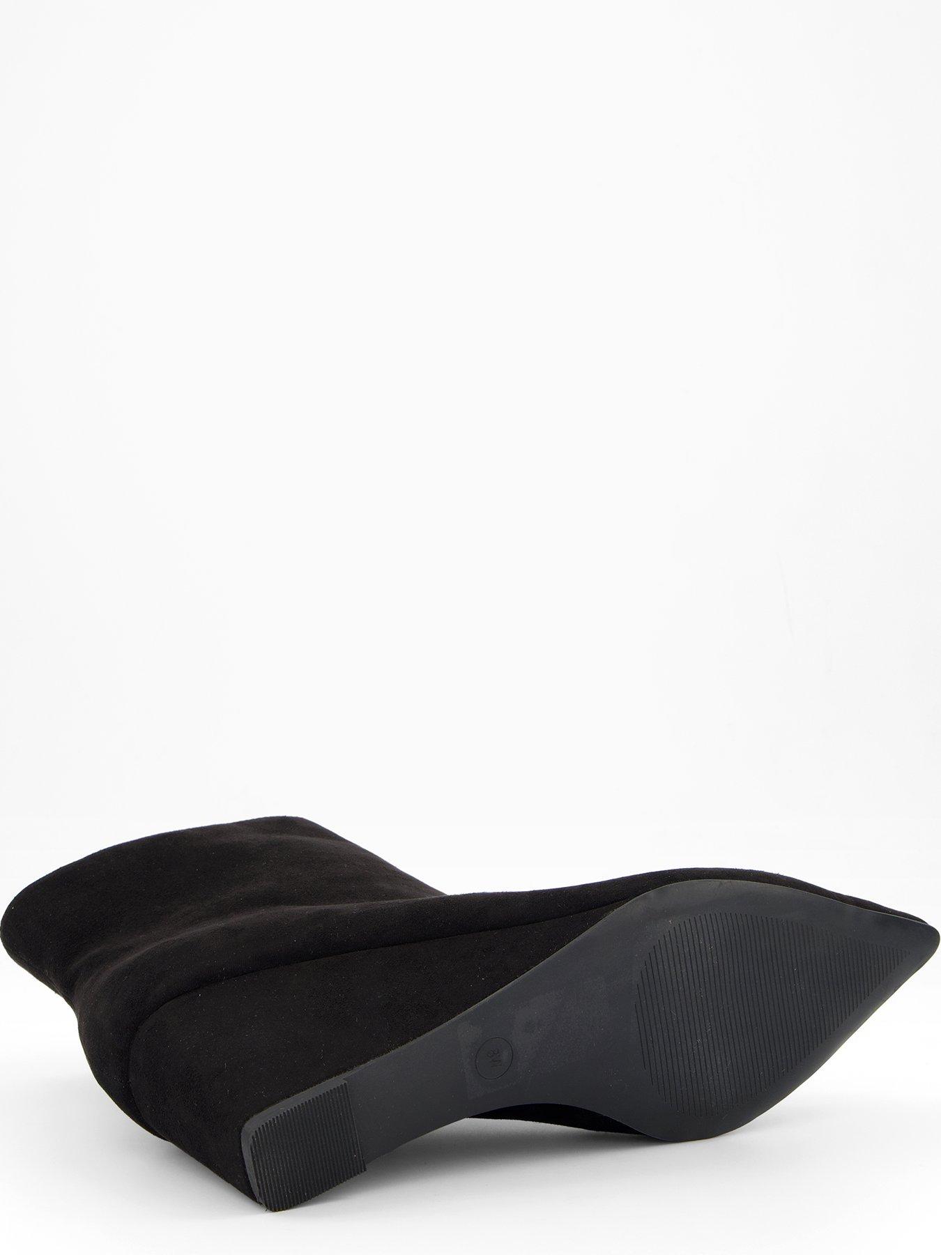 Image 4 of 5 of The Very Collection Wide Fit Wedge Ankle Boot - Black